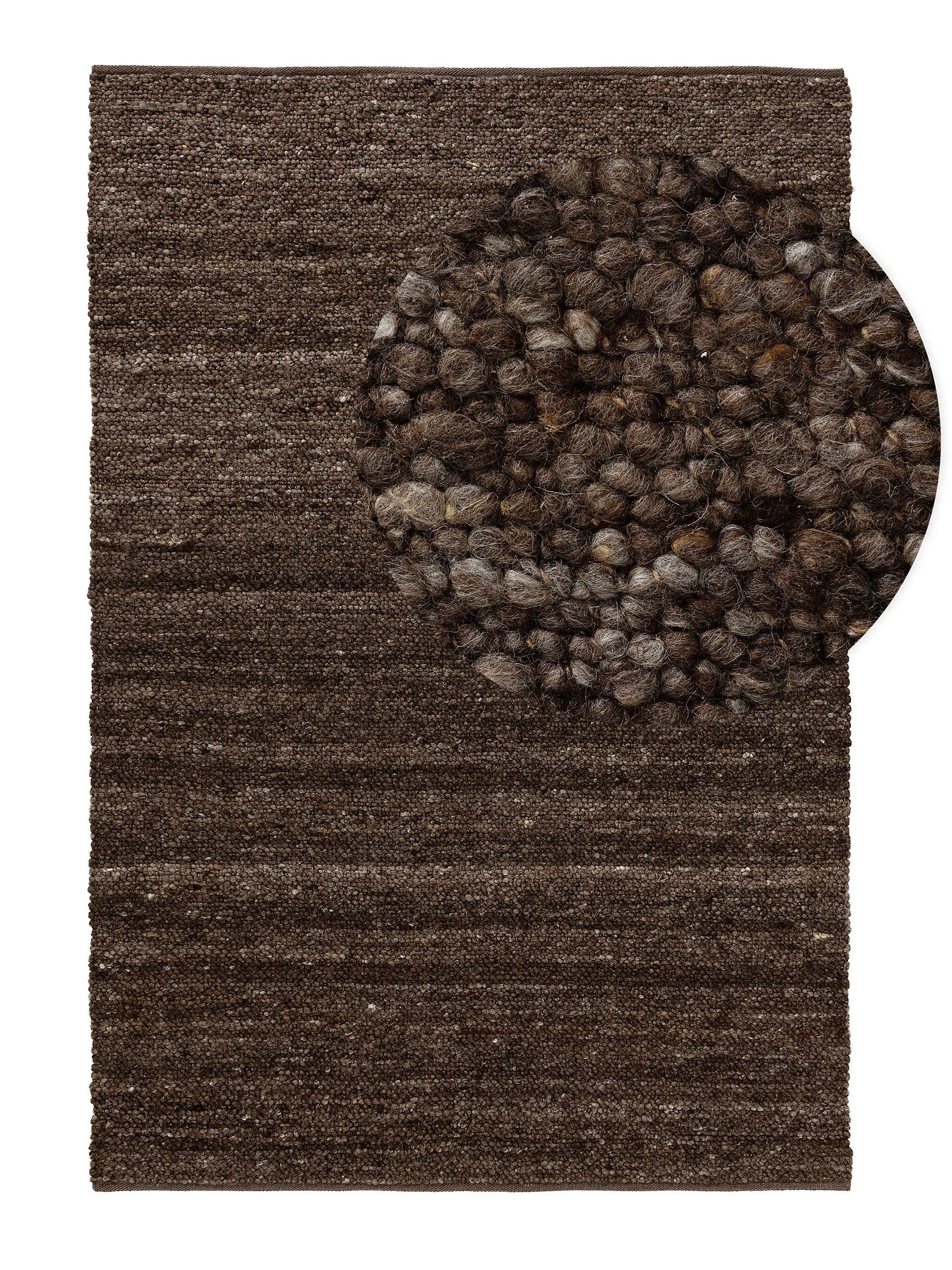 Wollteppich Finn, benuta, rechteckig, Höhe: 11 mm, Kunstfaser, Berber, Ethno-Style, Wohnzimmer