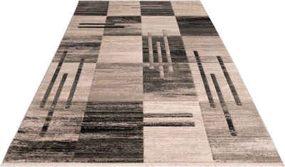 Teppich Beliz, my home, rechteckig, Höhe: 9 mm, mit Konturenschnitt, Kurzflor, 3D-Design, Wohnzimmer