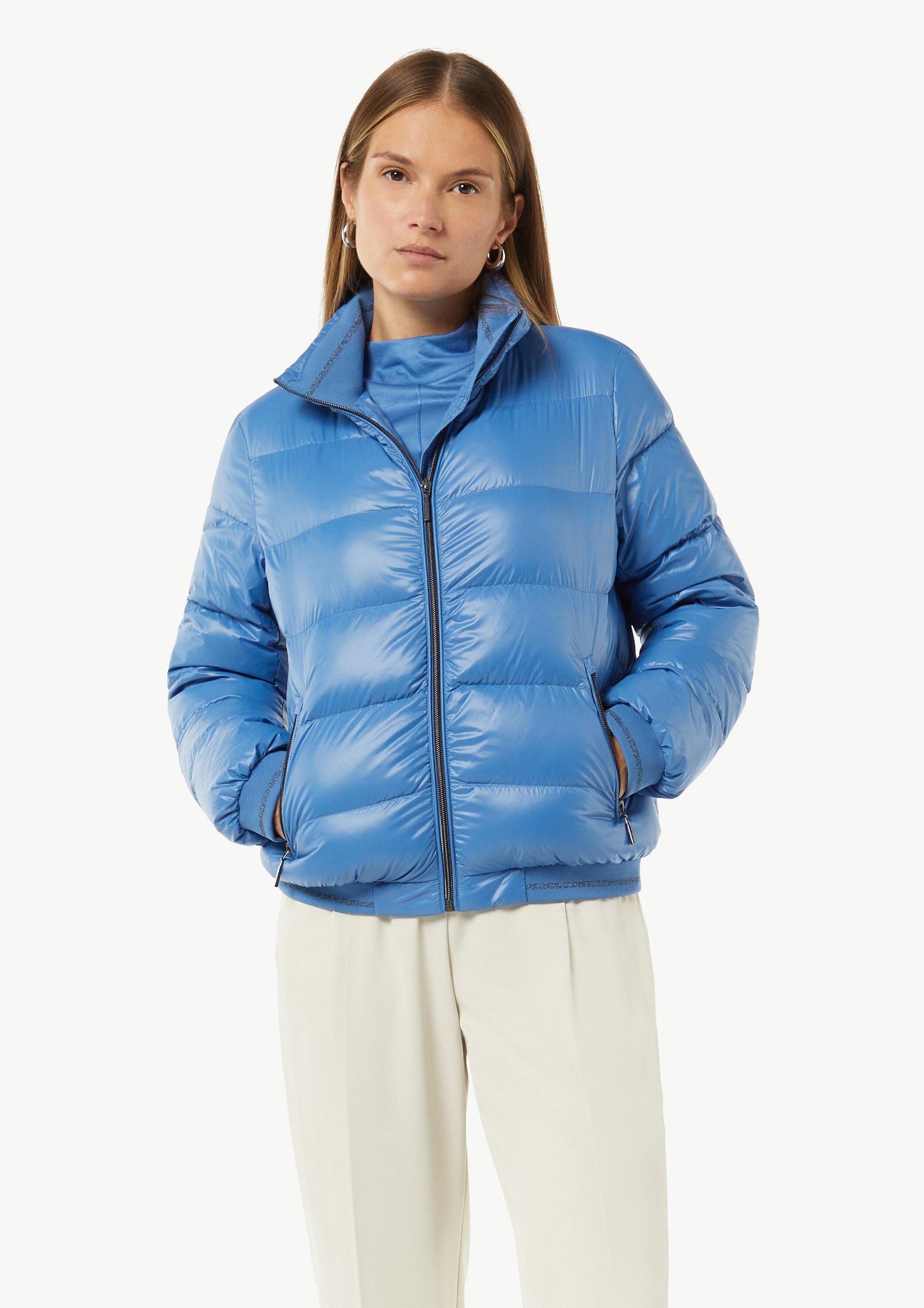 comma Funktionsjacke Outdoor-Jacke Pufferjacke mit Stehkragen und Rippbündchen
