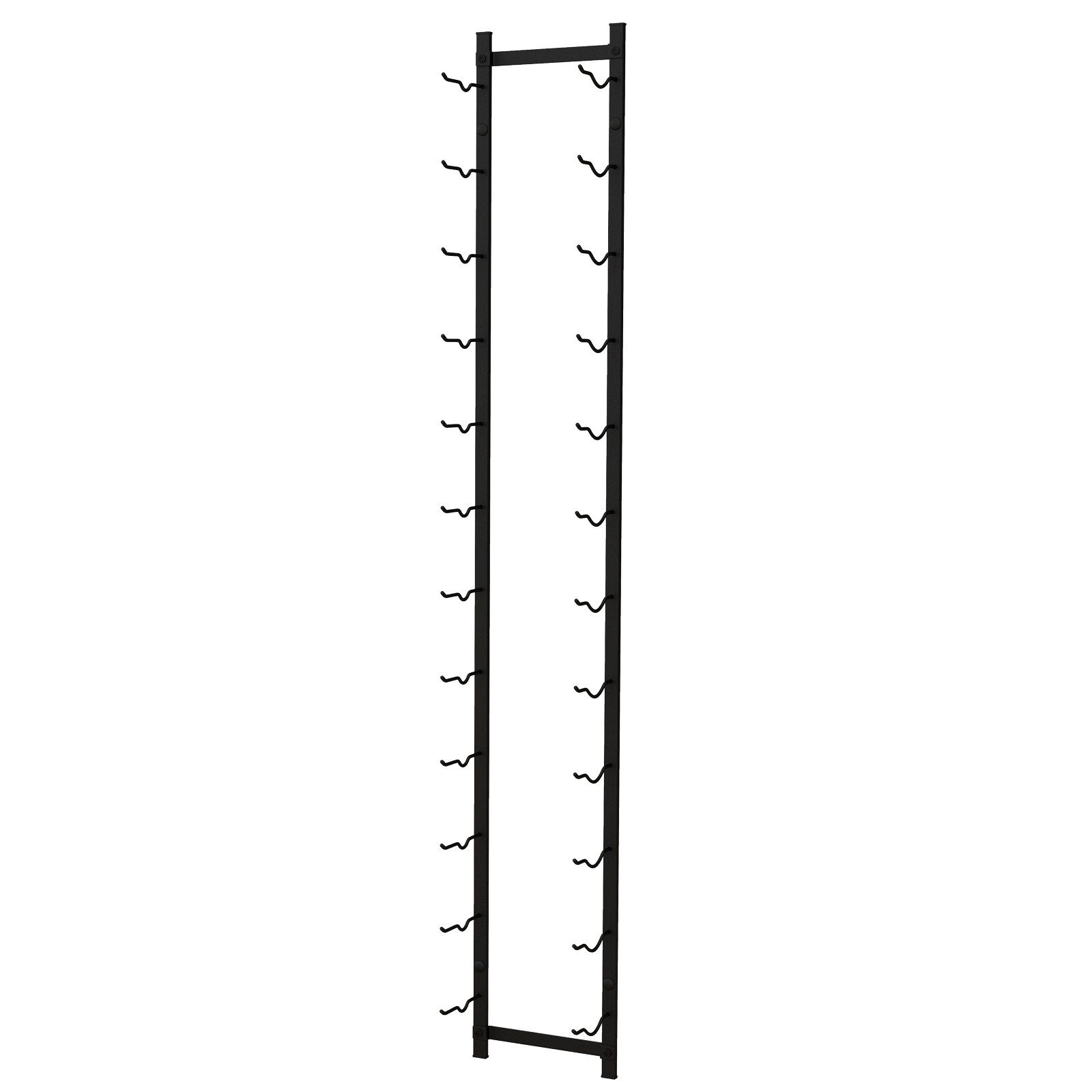 COSTWAY Weinregal, Wand, Metall, für 12 Flaschen, Industrial, 13,5x22x145cm