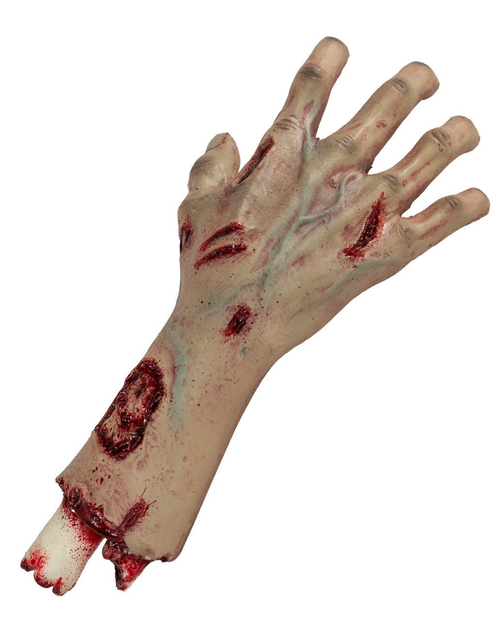 Horror-Shop Dekoobjekt Abgetrennte Autopsie Hand mit Unterarm als Hallowe