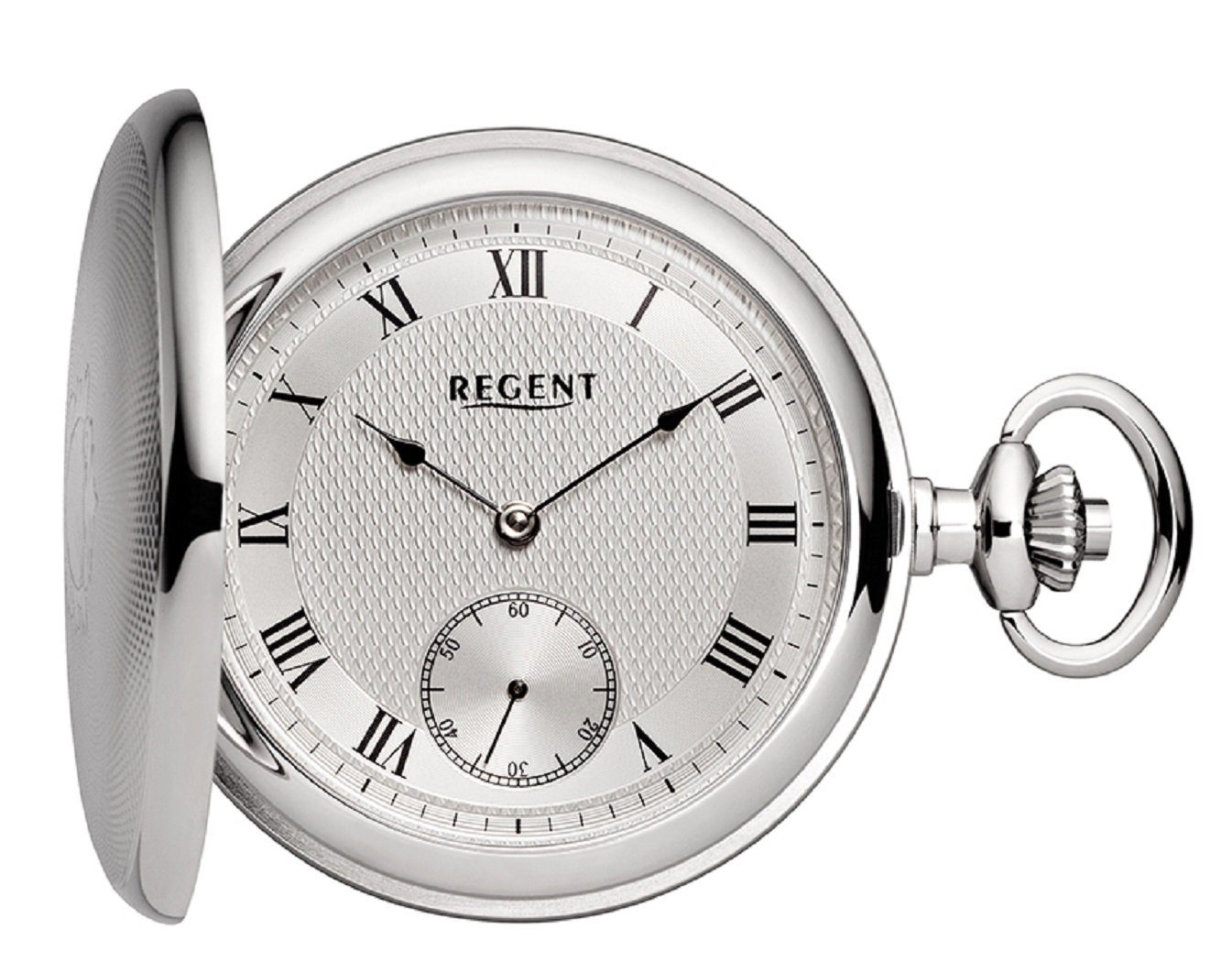 Sekunde silber kleine Taschenuhr Regent P-715,