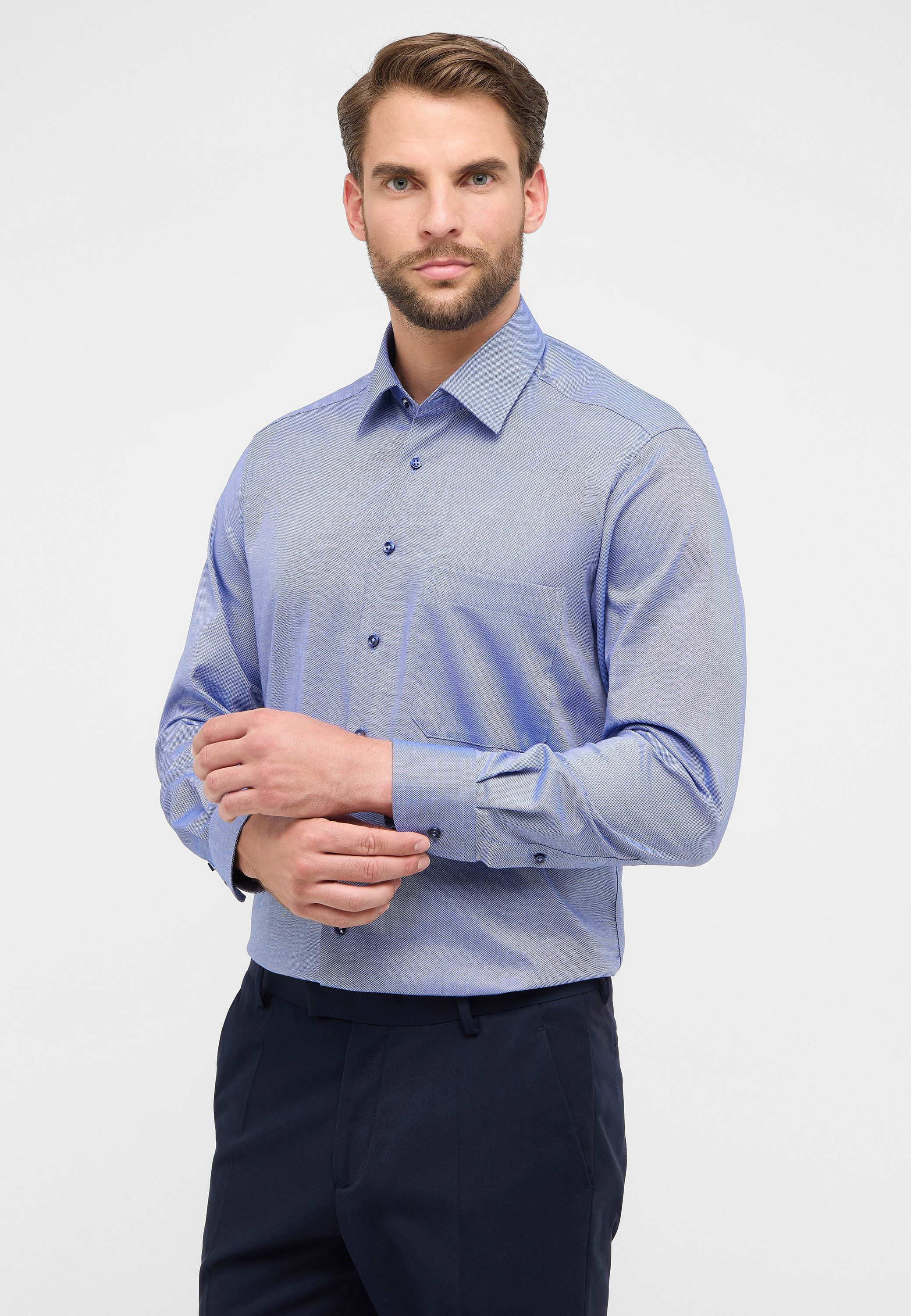 Eterna Langarmhemd COMFORT FIT NON IRON (bügelfrei) günstig online kaufen