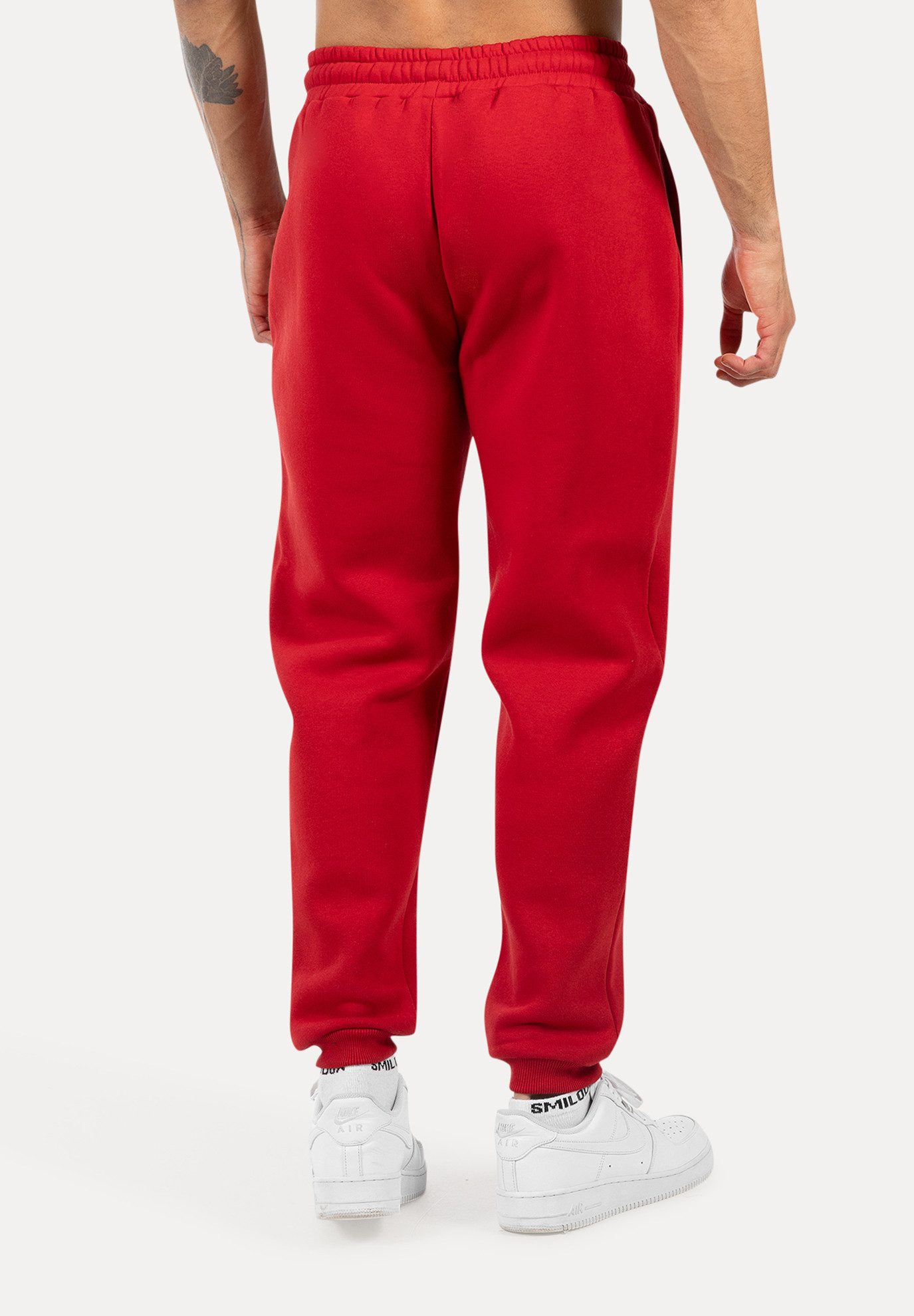 Smilodox Jogginghose Rayk, Bequeme Hose mit Logo Print, elastischem Bund, Bündchen Stretch-Material sportliche und lässige Alltagslooks Sport Freizeit