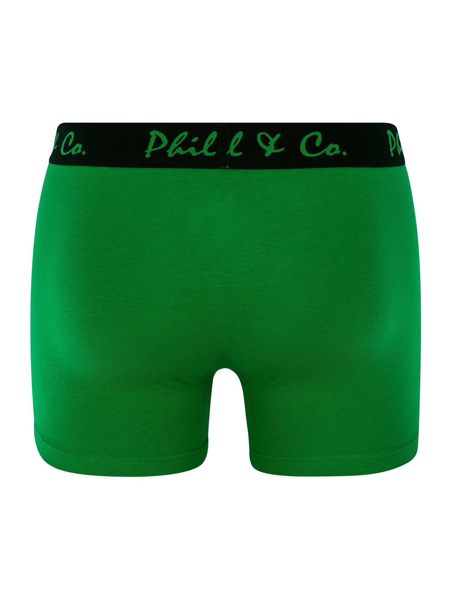 (6-St) Phil Co. Pants & grün-anthrazit Jersey Retro