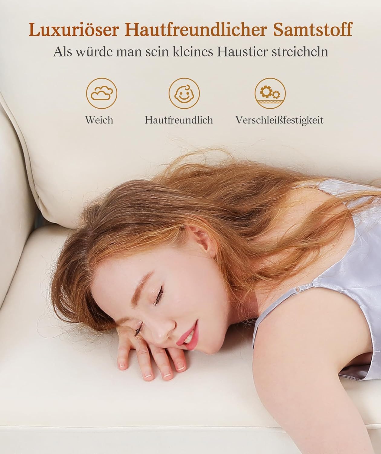 OUNUO Sofa 123CM kleine Couch 2 günstig online kaufen