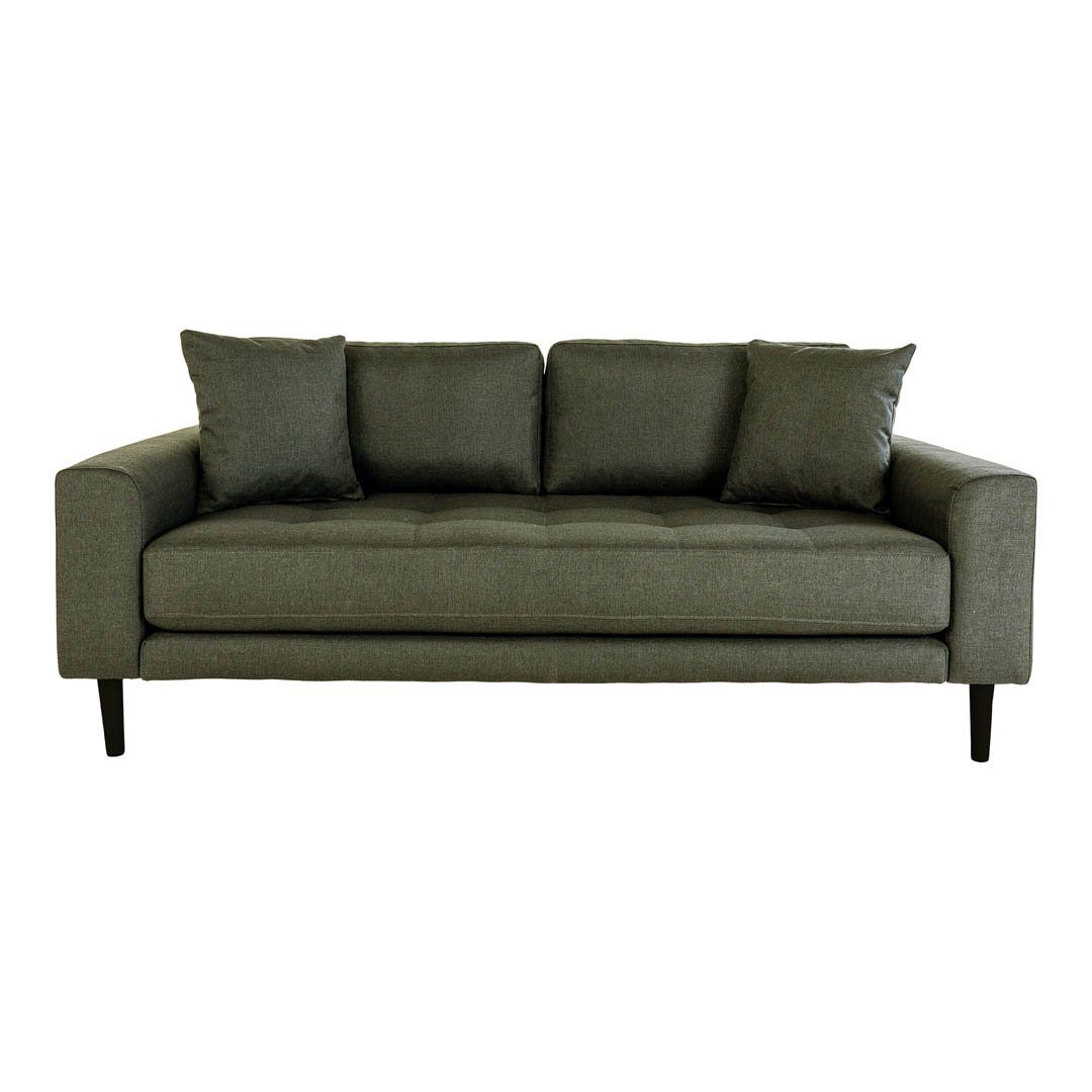 ebuy24 Sofa Lido Sofa 2,5 Personen 2 Kissen grün., 1 Teile
