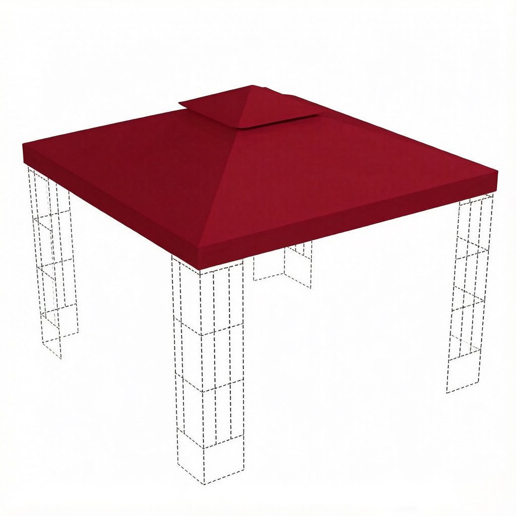 FANNOU Pavillon-Ersatzdach 3 x 3 m, 180 g/m², Stilvolle Ersatz Gazebo Top Cover, Ersatz Dach