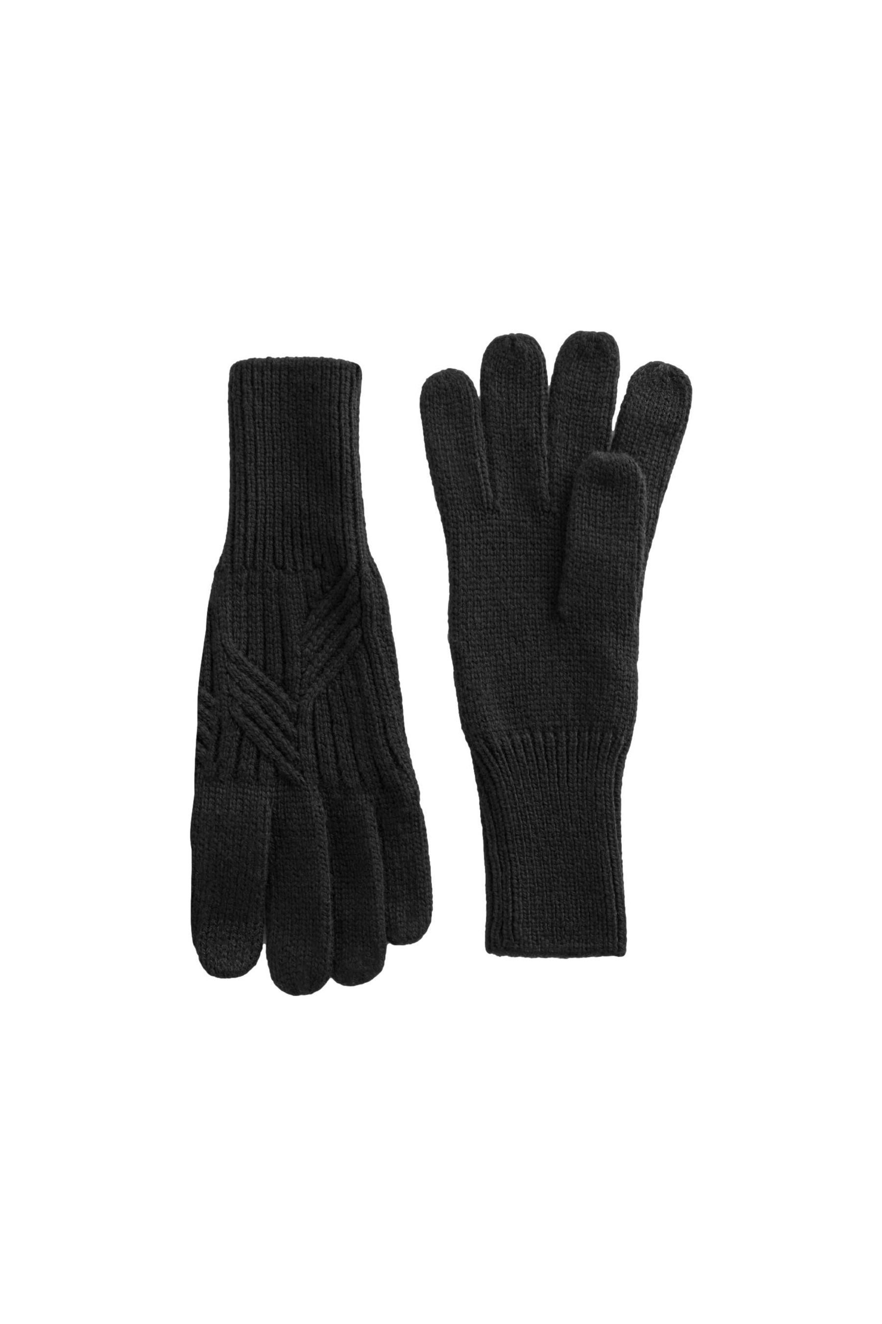 Strickhandschuhe Strickhandschuhe mit Zopfmuster