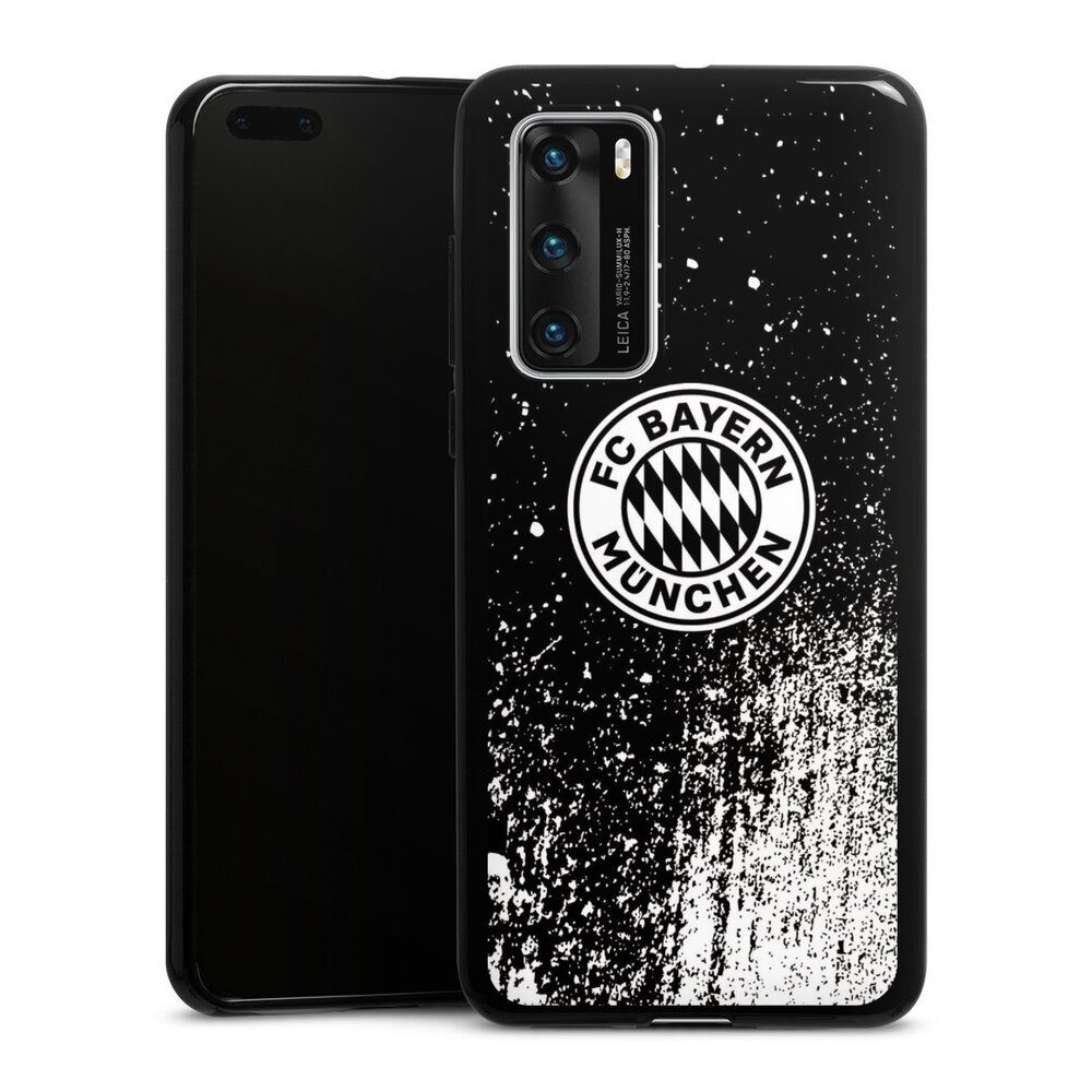 Handyhülle FC Bayern München Offizielles Lizenzprodukt FCB Splatter Schwarz - FCB