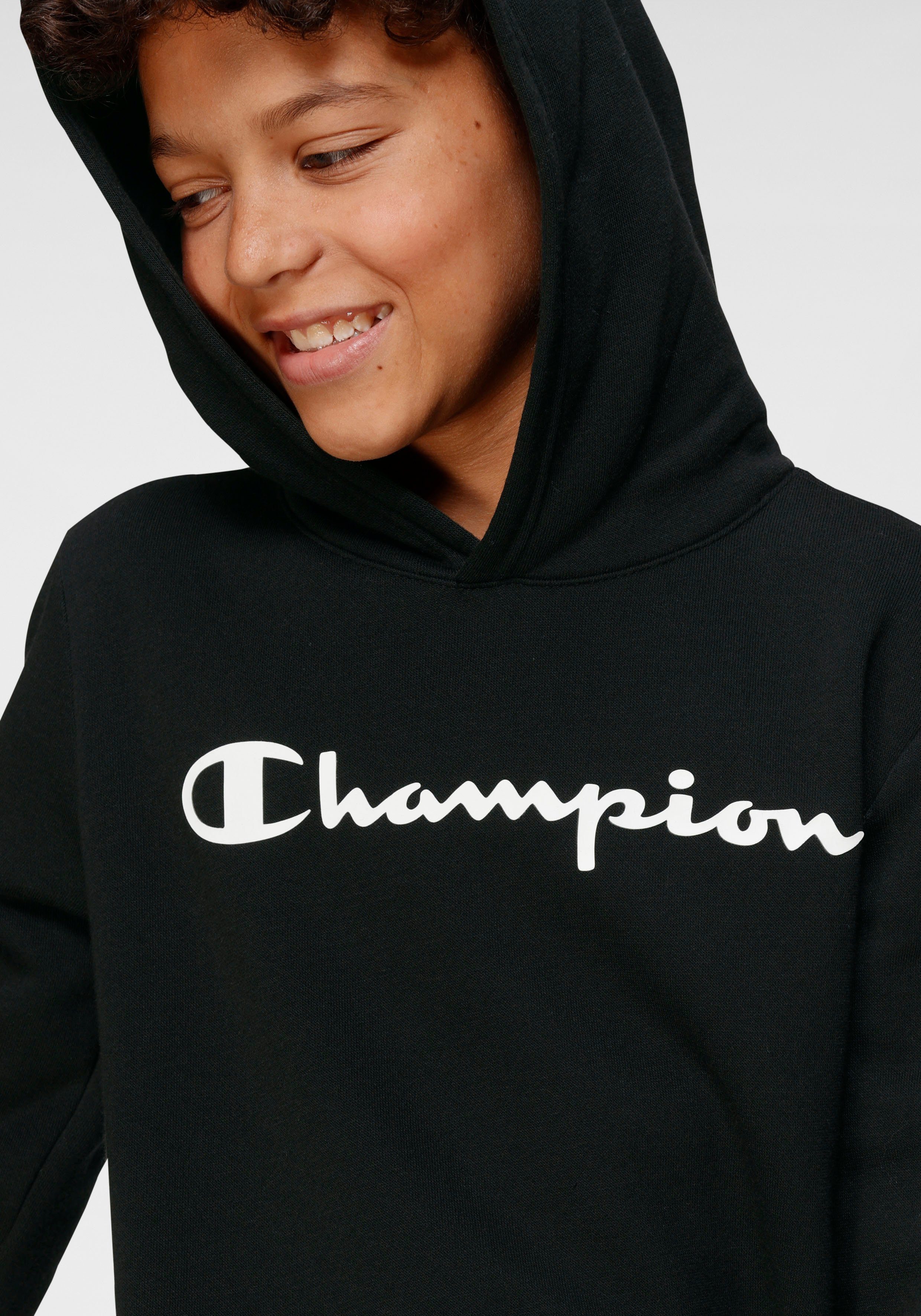 Hooded Champion schwarz Sweatshirt Kapuzensweatshirt