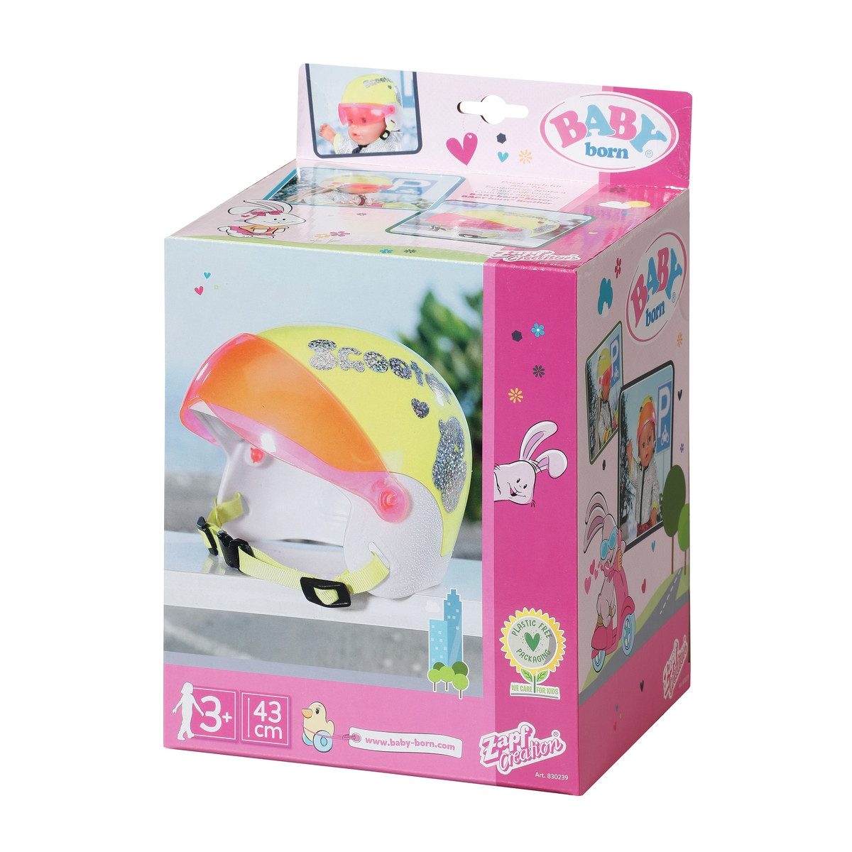 Baby Born Puppen Helm Zapf Creation Scooterhelm BABY born City 43cm