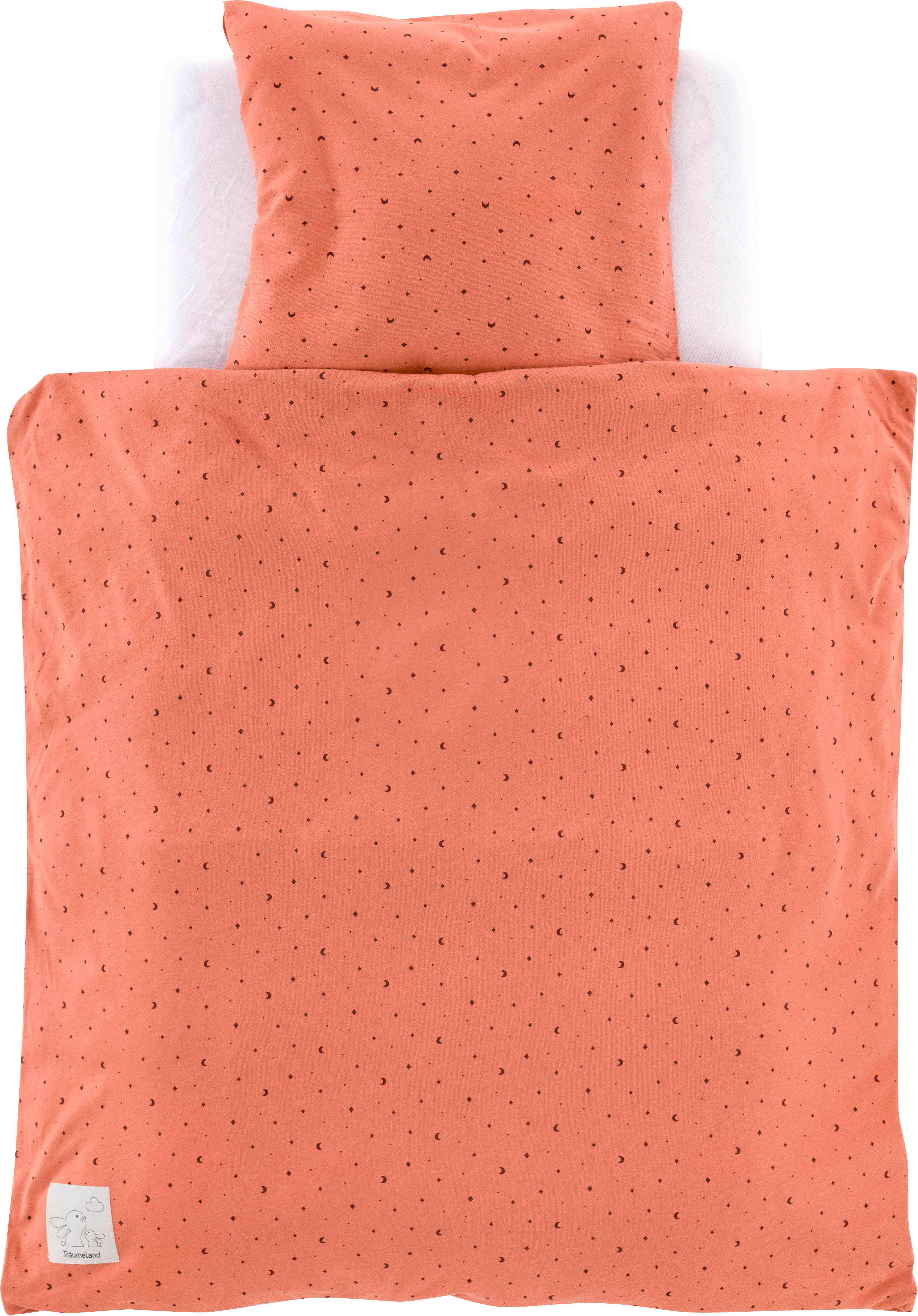 Träumeland Babybettwäsche Jersey Moon, Jersey, 2 teilig, mit Allover-Print