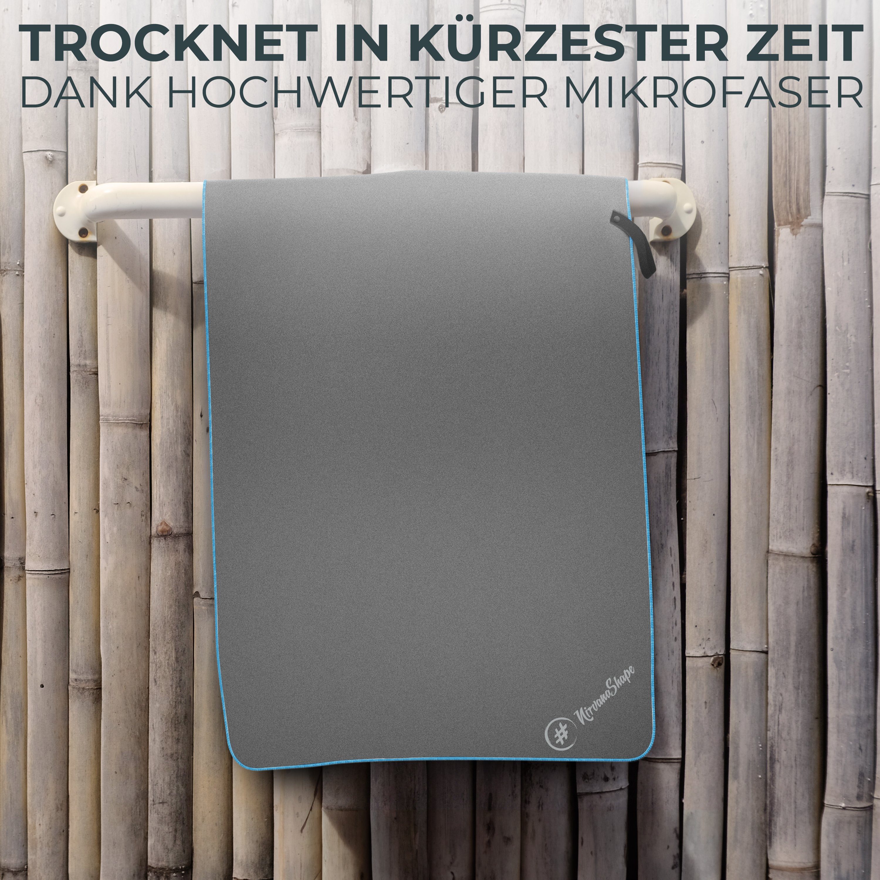 NirvanaShape Sporthandtuch Mikrofaser Handtuch, Badehandtuch, Reisehandtuch, Sporthandtuch, saugfähig, leicht, schnelltrocknend, für Reisen, Fitness, Yoga, Sauna