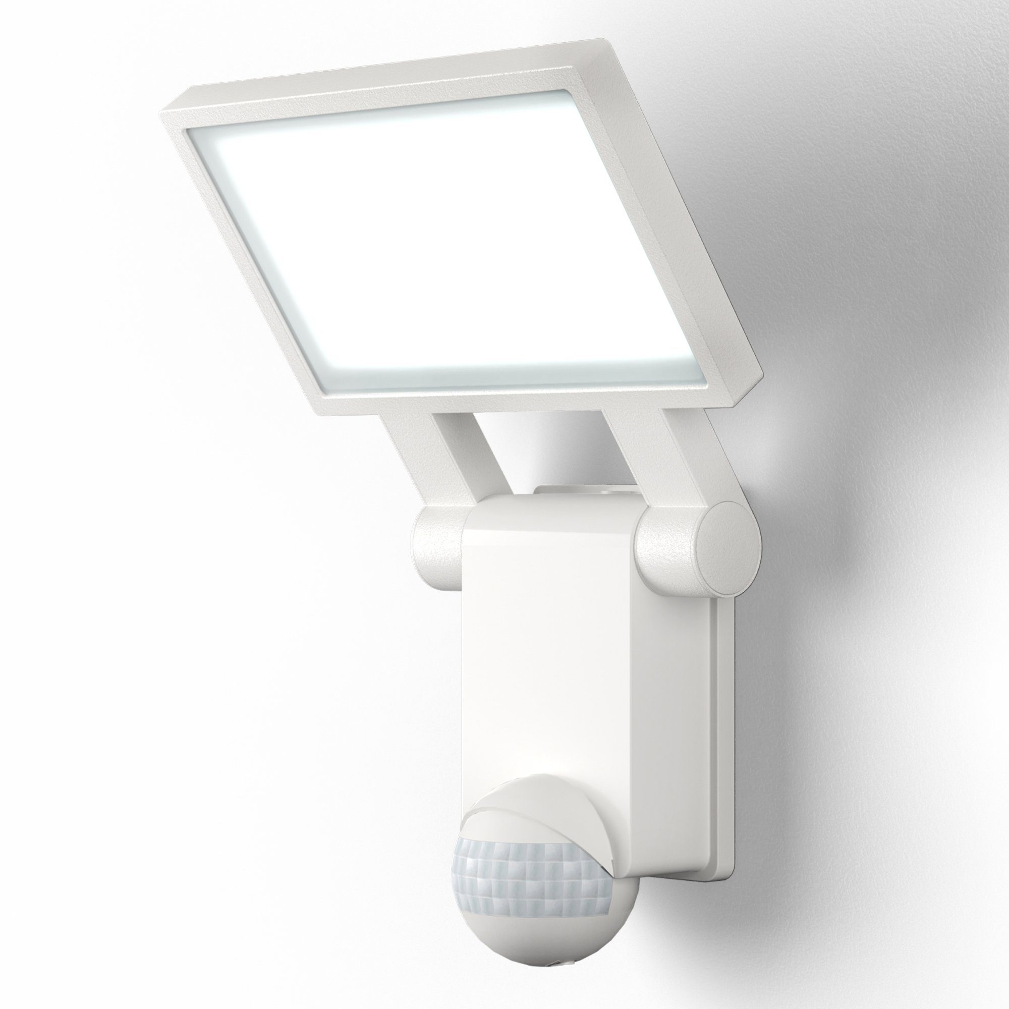 LED-Außenwandleuchte Levvon Sensor Lampenwelt Eckig Bewegungsmelder LED Außen 