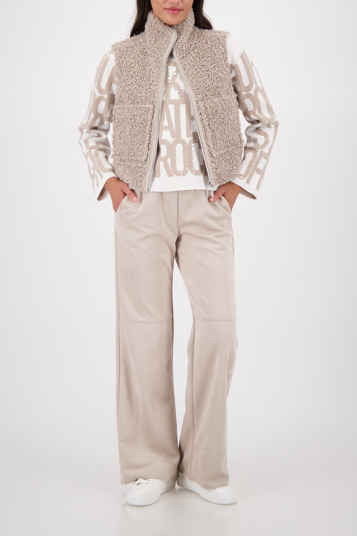 Monari Wendeweste Regular fit mit Stehkragen