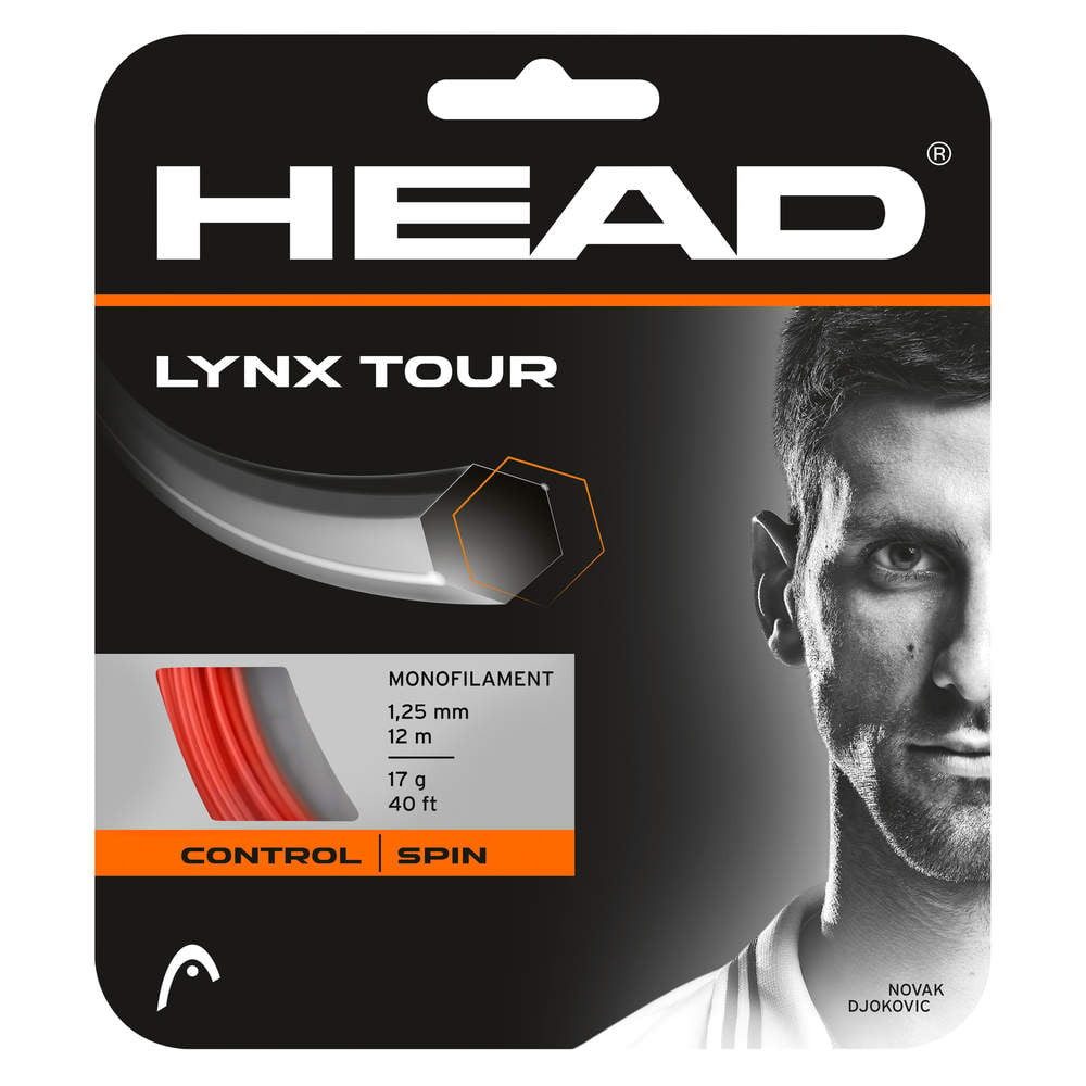 Head Tennissaite Lynx Tour (Kontrolle+Spin) orange 12m Set, Saitendicke: 1.20