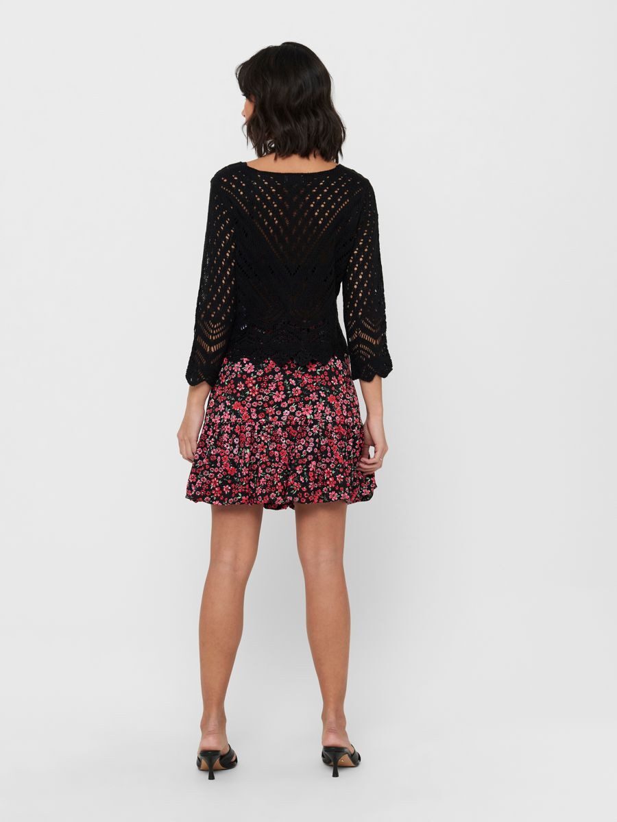 JDY Strickpullover JDYNEW SUN 3/4 CROPPED PULLOVER KNT NOOS