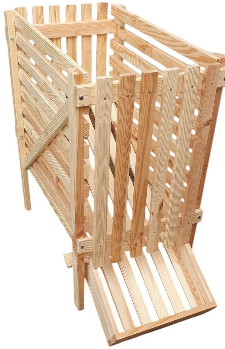 promadino Holzkiste Kartoffelkiste, BxTxH: 44x96x81 cm, für 50 kg Kartoffeln