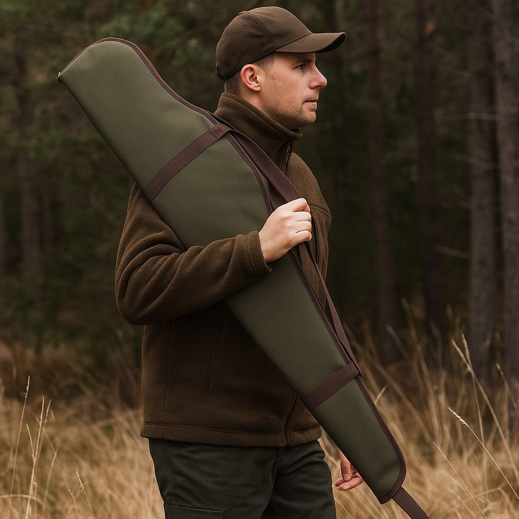 Percussion Waffenschrank Futteral Oliv/grün Waffenfutteral mit Tragegurt von Oefele Jagd NEU