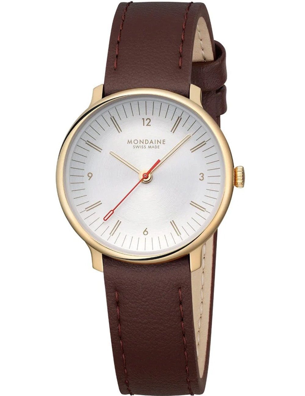 MONDAINE Quarzuhr Mondaine MLE.33110.LGV Damenuhr Doppio 33mm 5ATM Mondaine MLE.33110.LGV Damenuhr Doppio 33mm 5ATM