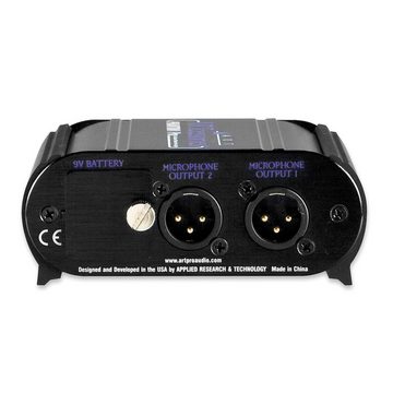 Art Audio Mikrofon Phantom II Pro (2-Kanal Phantomspeisung), Inkl keepdrum 9V-Netzteil