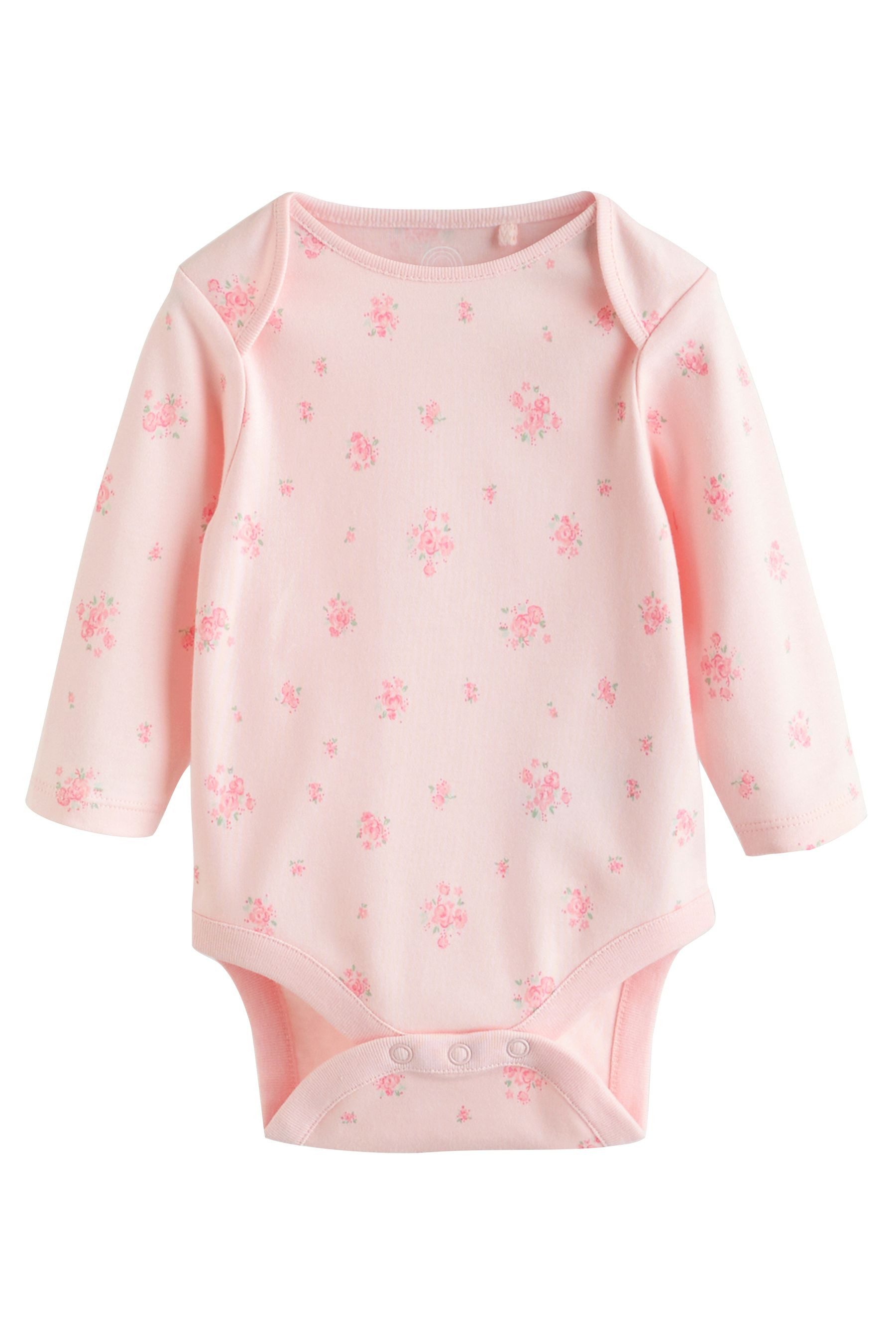 Next Langarmbody Langärmelige Baby-Bodysuits, 5er-Pack (5-tlg)