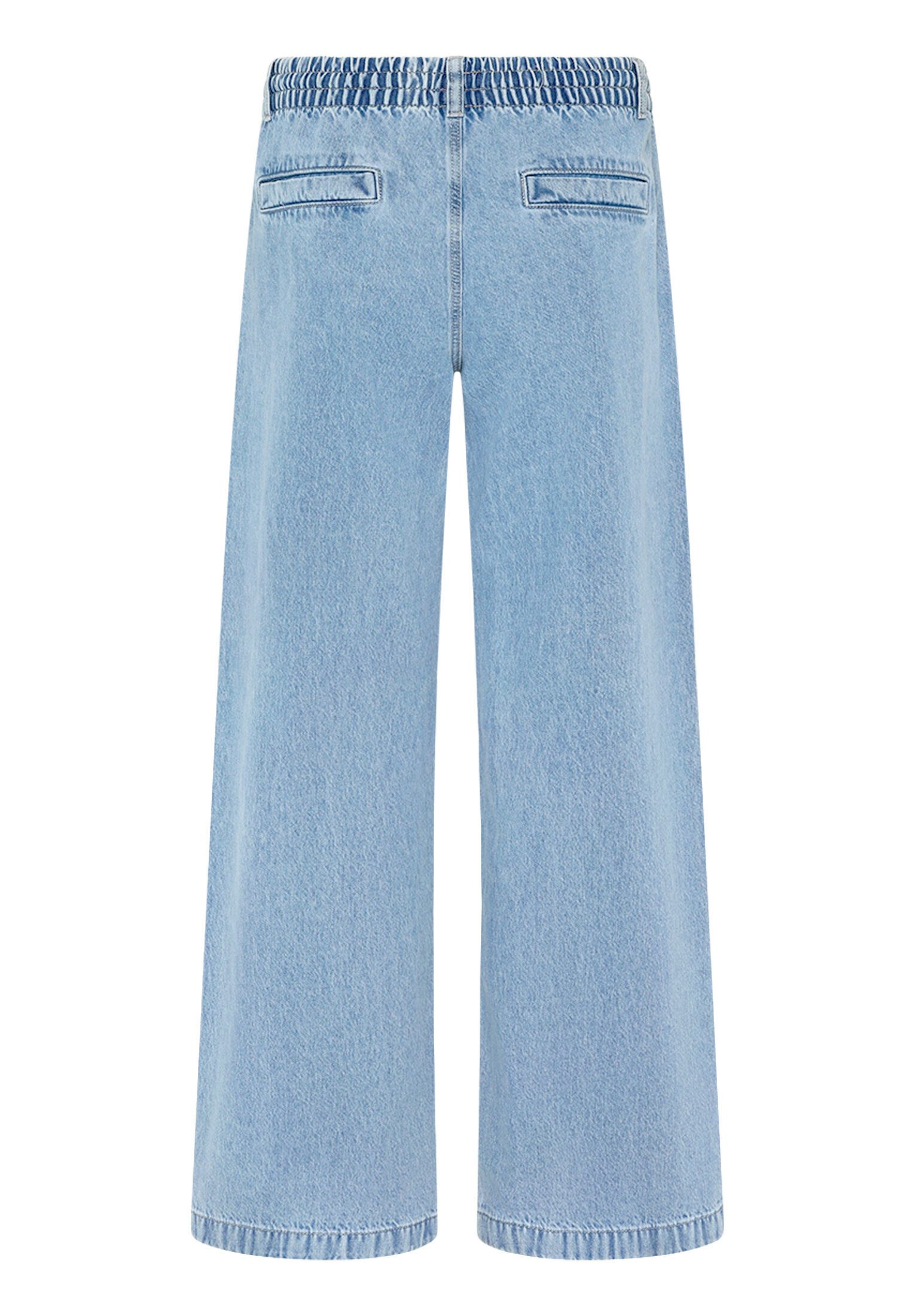 Cartoon Slim-fit-Jeans Damen mit weitem Bein