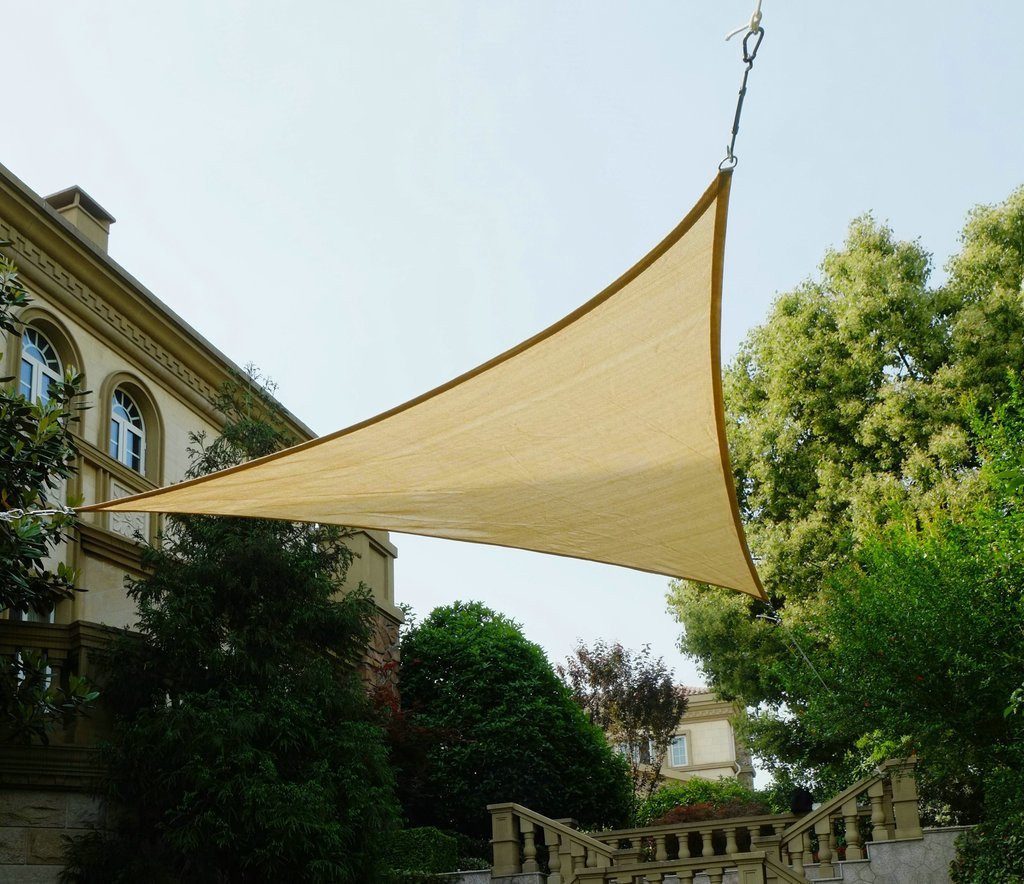 Sonnensegel Sonnensegel Rechteck 3.5x3.5x4.95, Sonnenschutz wetterbeständig HDPE