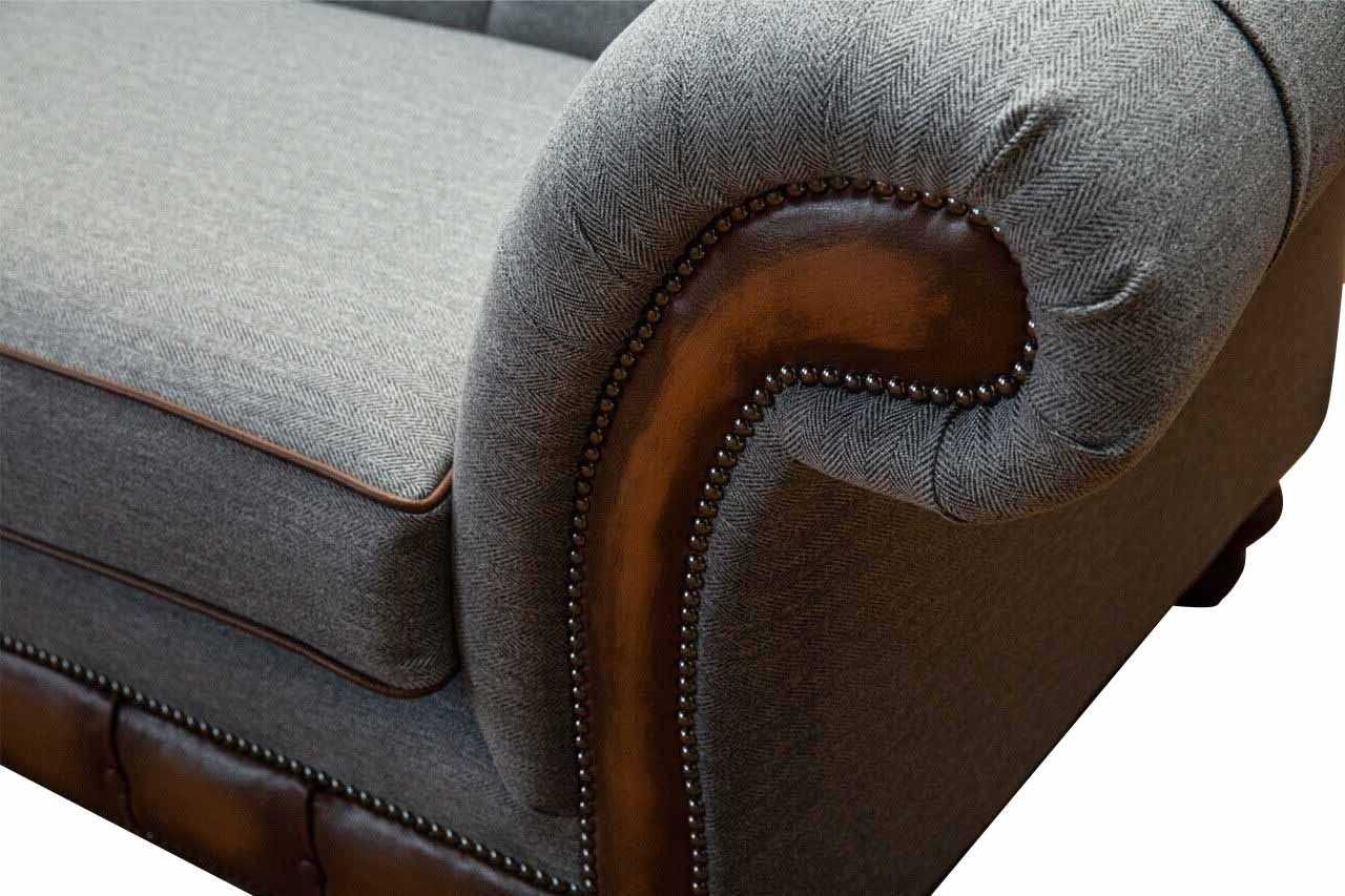 JVmoebel Sessel Sessel Design Relax Textil Made Grau Sitzer, Polster In Luxus Lounge Europe