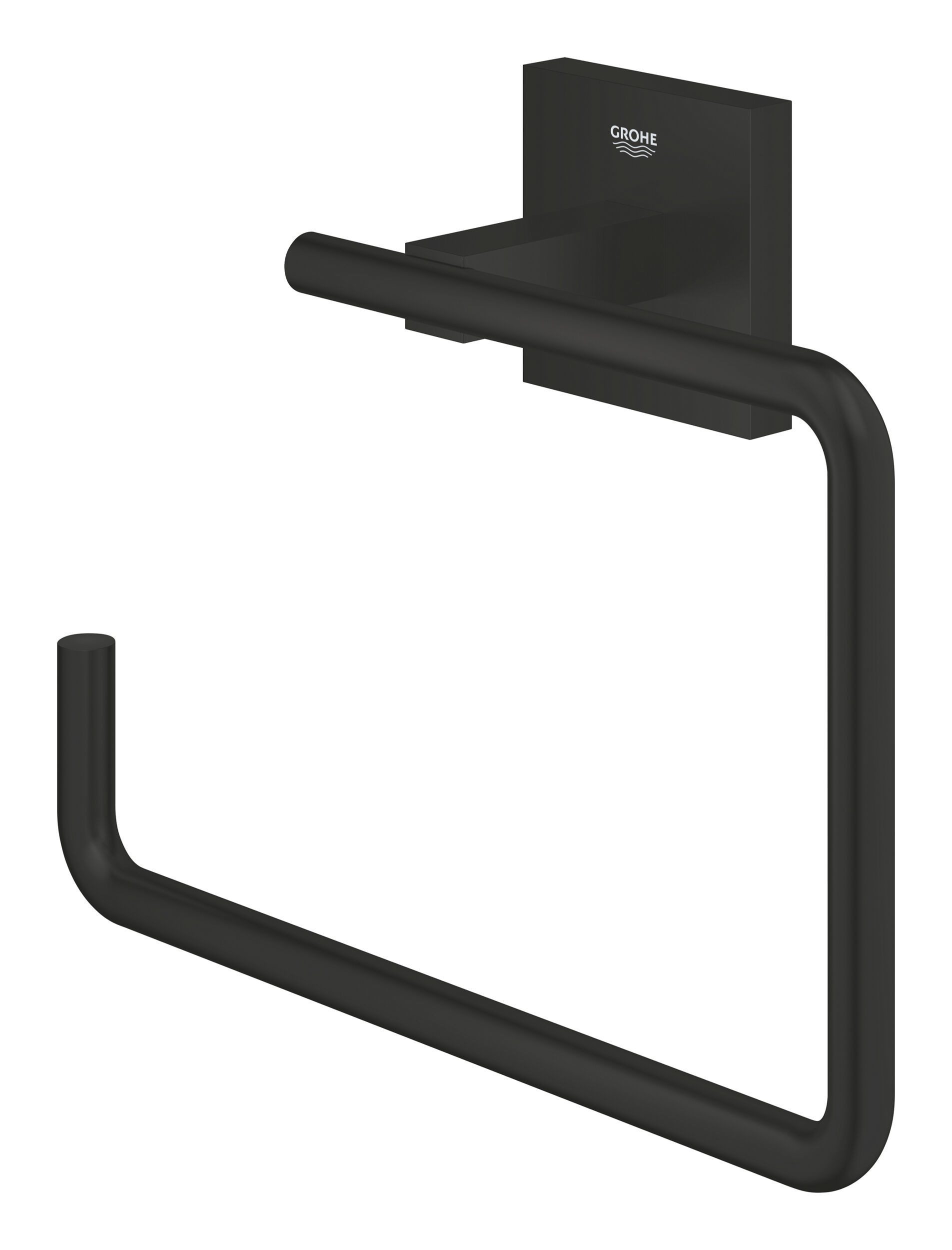 Grohe Handtuchhalter Start Cube, Handtuchring - Mattschwarz
