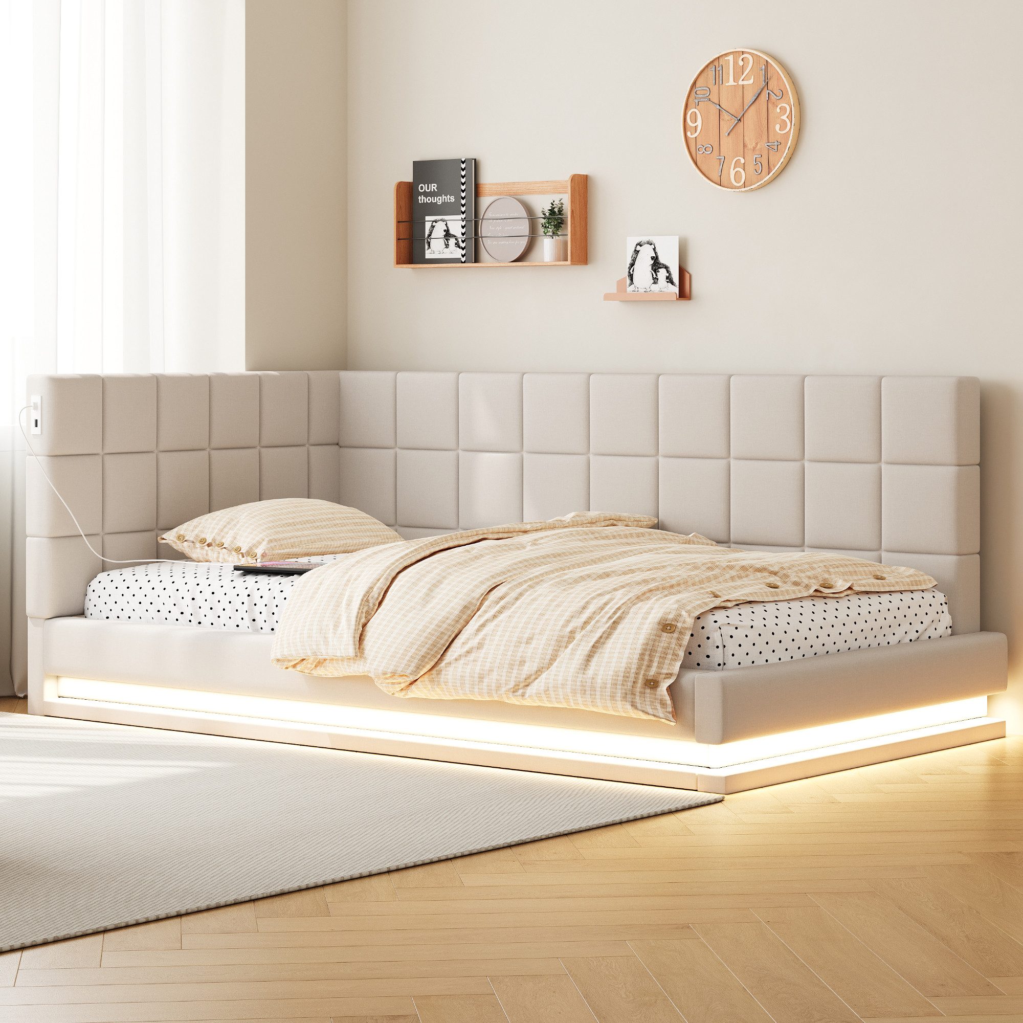 REDOM Schlafsofa Polsterbett,Funktionsbett,Jugendbett, Multifunktionales Po günstig online kaufen