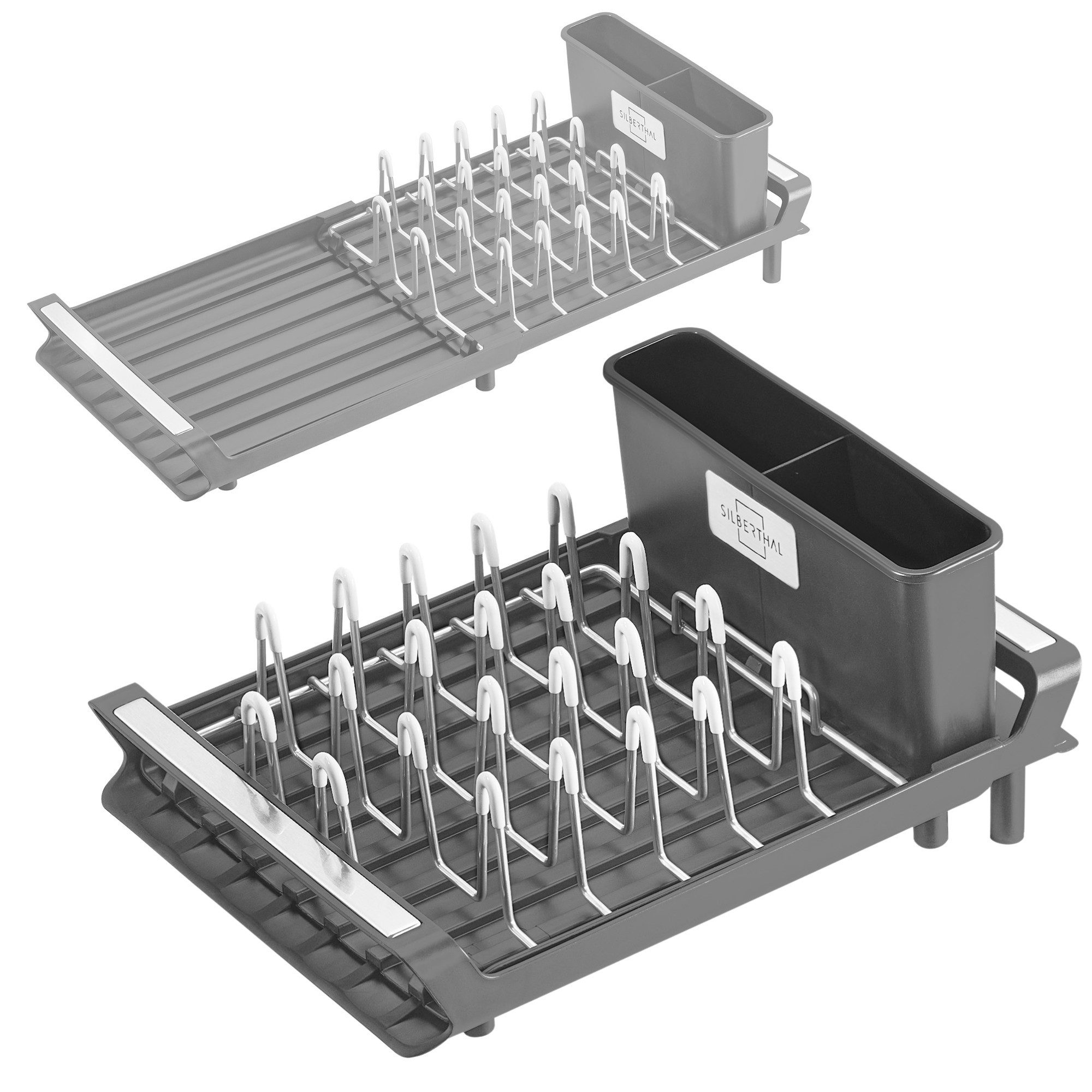 SILBERTHAL Geschirrständer Abtropfgestell ausziehbar Klein