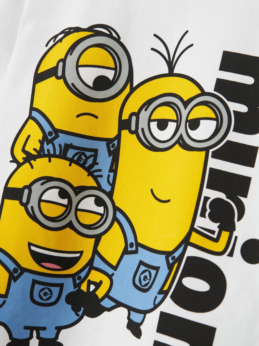Name It T-Shirt Mädchen mit Minions Print Bright White 110 mit lizensiertem Print – Bild 2 von 4