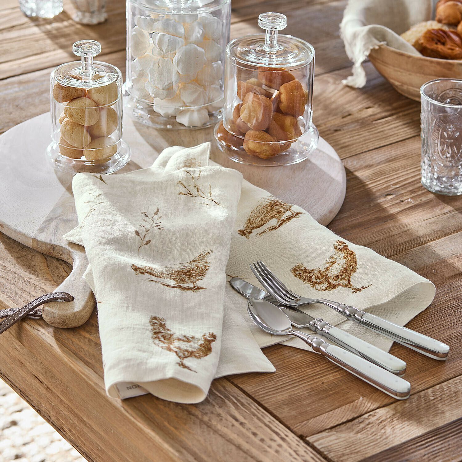 Mirabeau Platzset Platzset 2er Set Chavéreau creme/braun