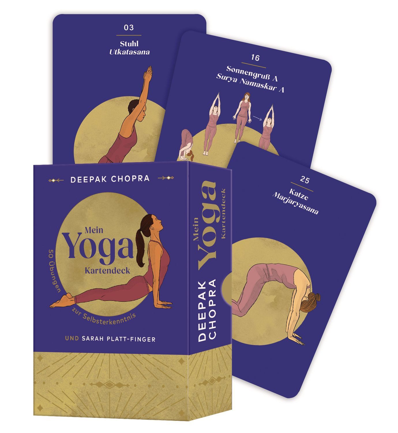 Ratgeber Mein Yoga Kartendeck 50 Übungen zur Selbsterkenntnis - Wirkungsvolle Ü Deepak Chopra, Sarah Platt-Finger