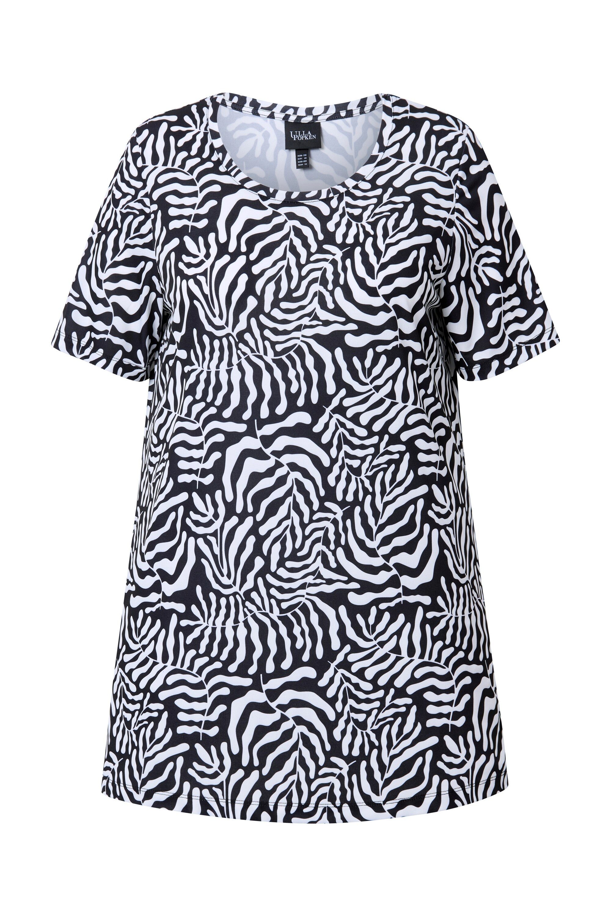 Ulla Popken Longshirt Longshirt A-Linie Rundhals günstig online kaufen