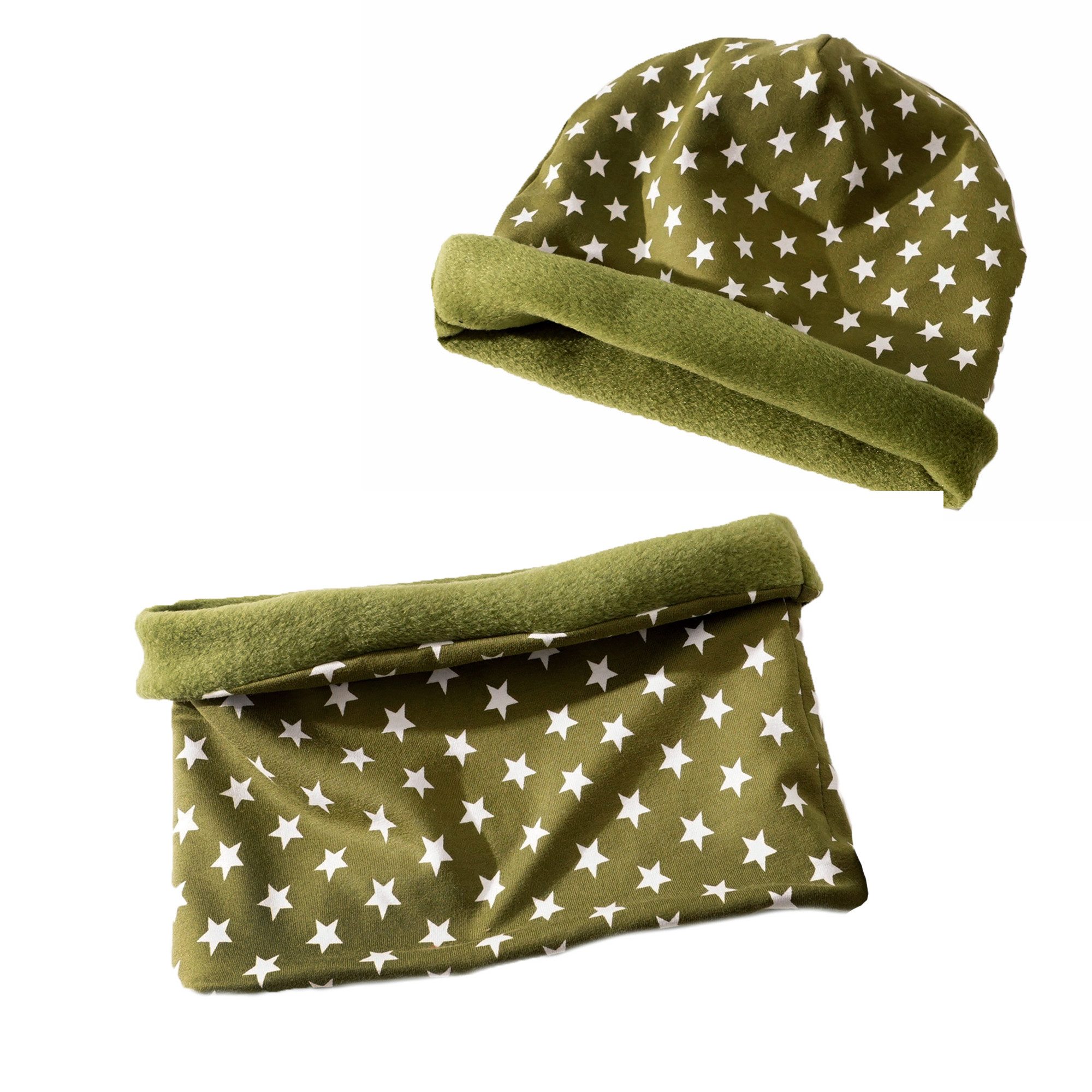 Britta Meier Beanie Warmes Kinder-Set Loop und Beanie (4-8 J) Marke Britta Meier