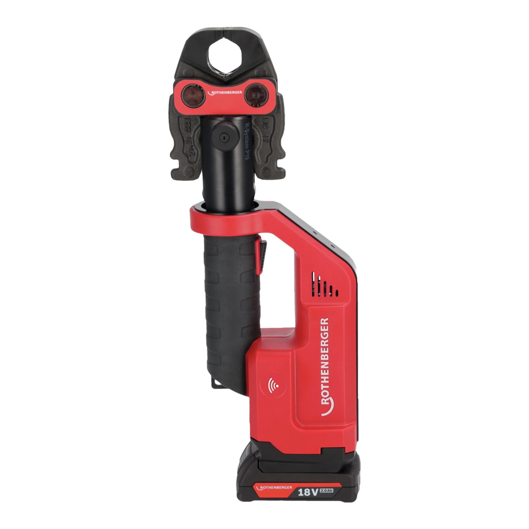 Rothenberger Werkstattpresse Romax Compact III Akku Pressmaschine Basic Set 1 18 V 19 kN