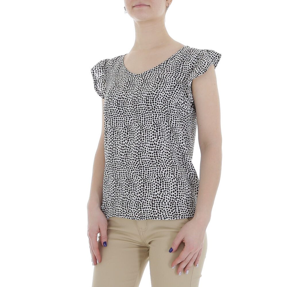 Ital-Design Kurzarmbluse Damen Elegant (85987260) Rüschen günstig online kaufen