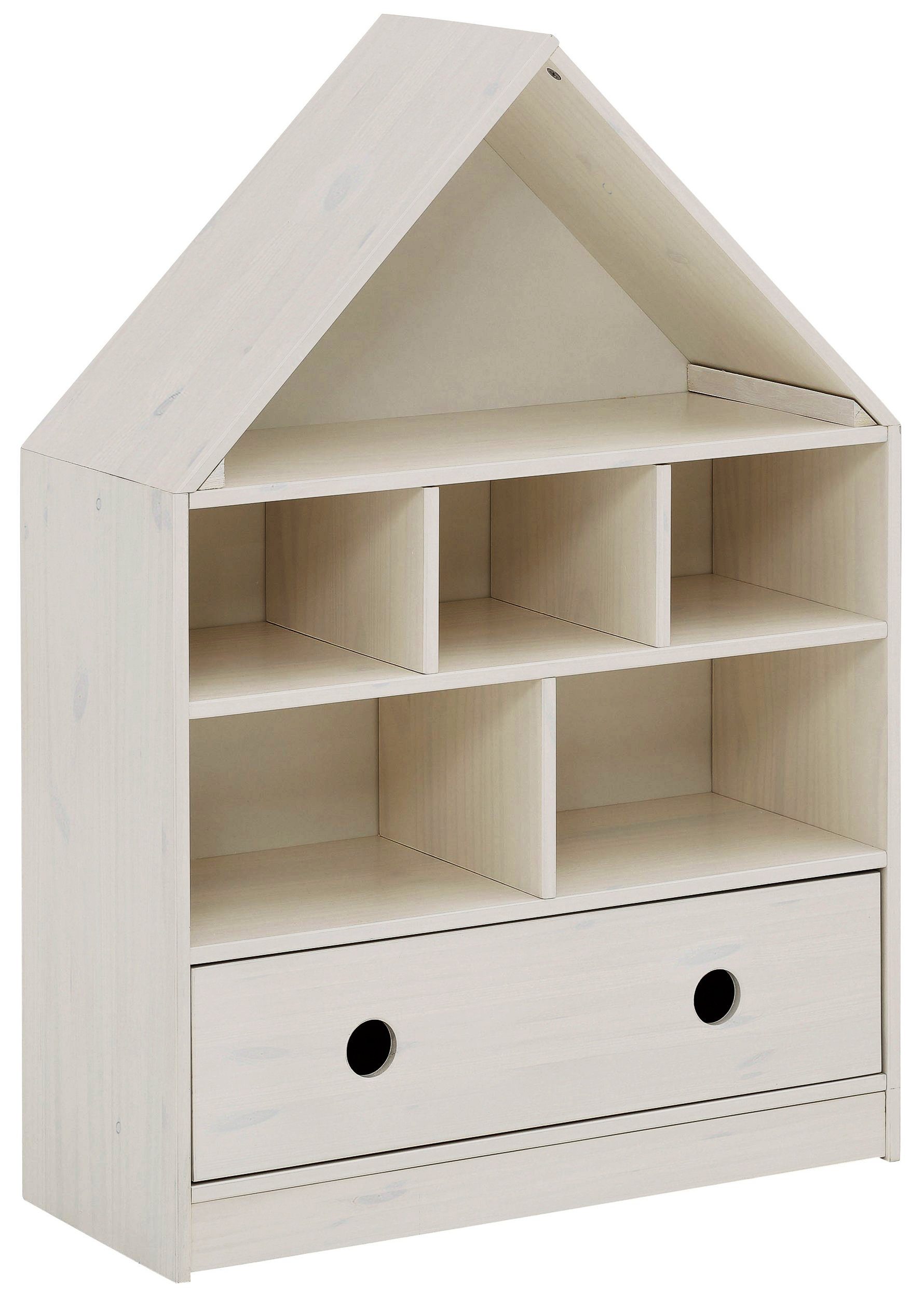 loft24 Regal Allie, Bücherregal in Hausoptik günstig online kaufen