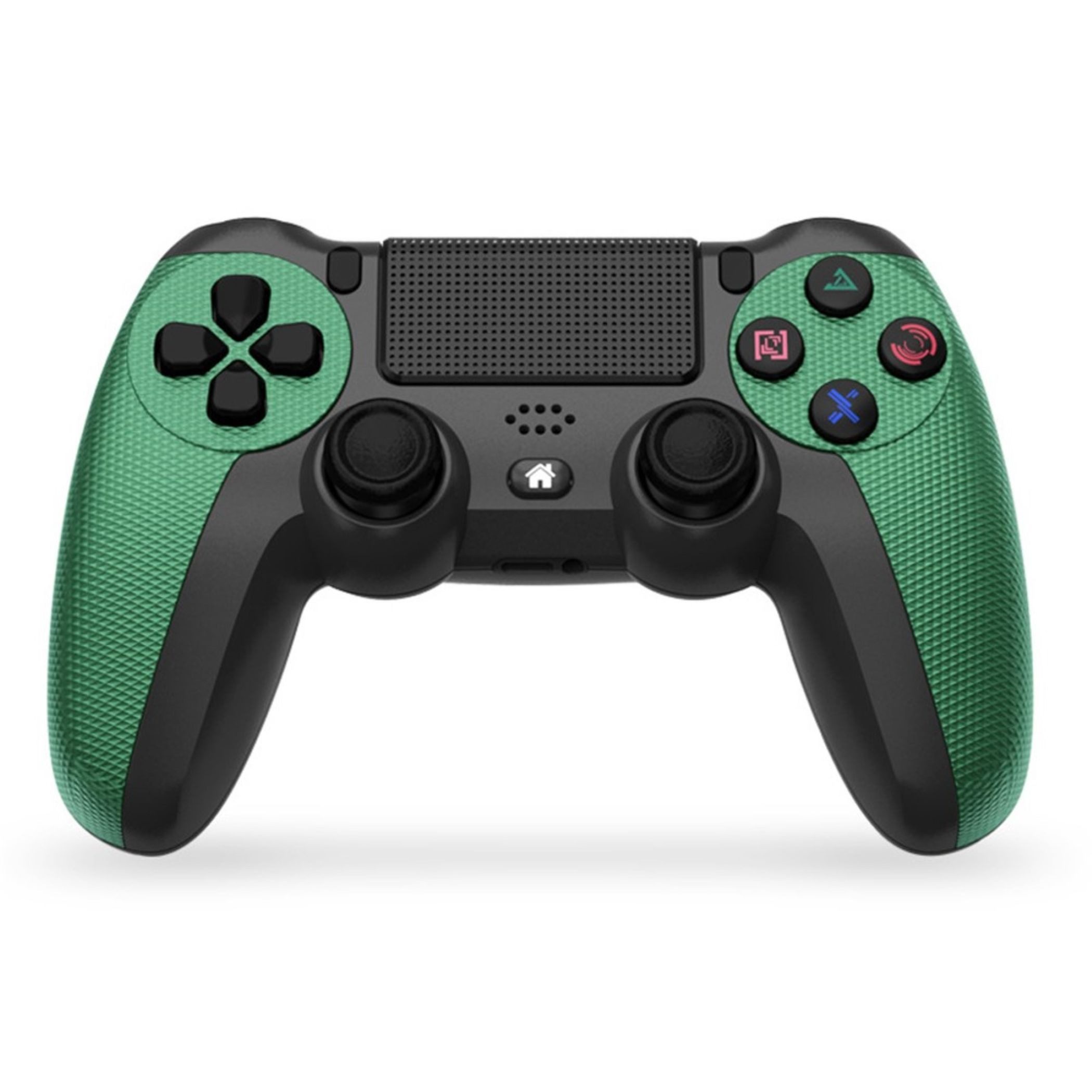 Wigento Wireless Gaming Controller für PS4 Lichtleiste 6-Achsen Vibration PlayStation 4-Controller (Bluetooth, 6 Achsen Steuerung, Vibrationsfunktion)