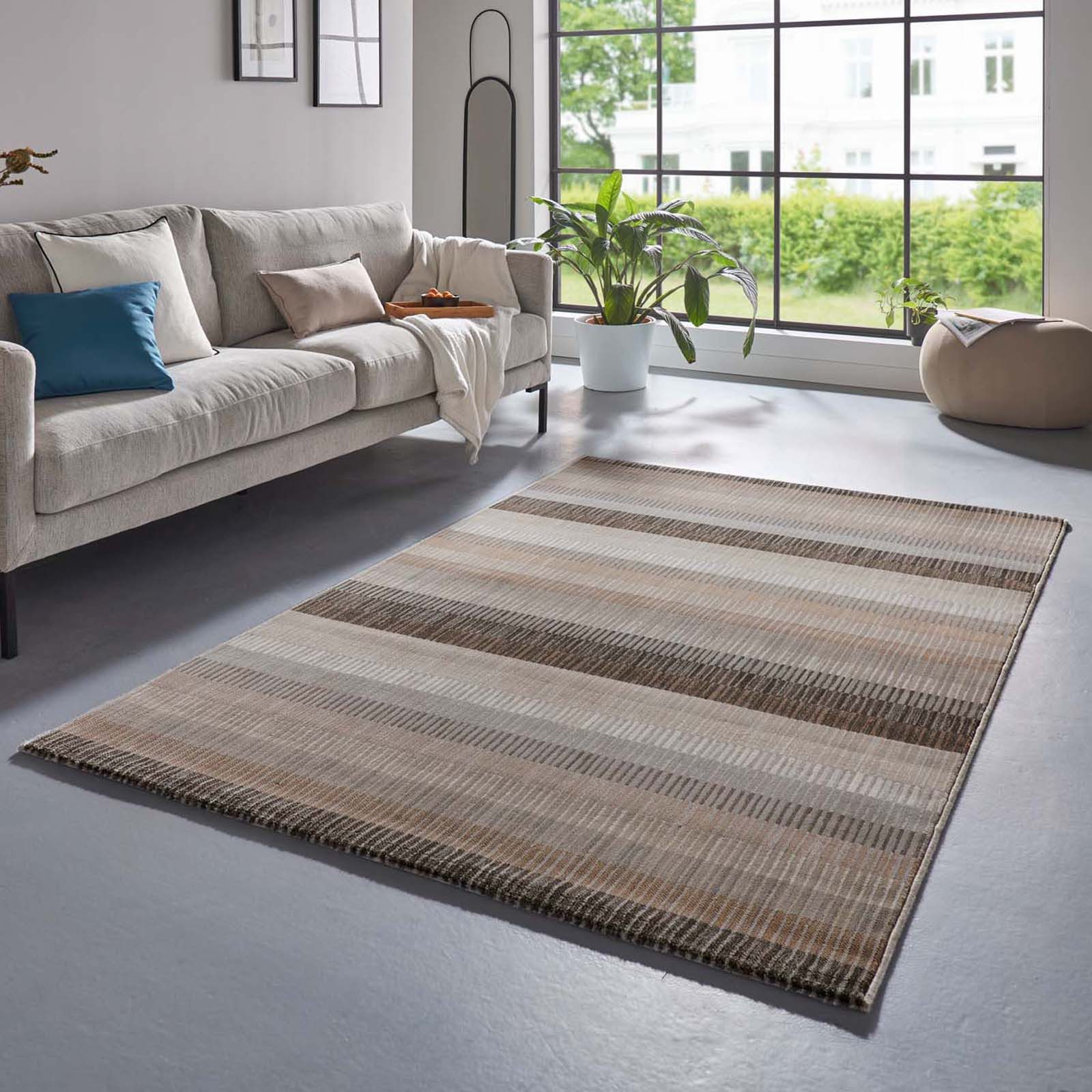 TaraCarpet Teppich Vintageteppich Argo Stripes, rechteckig, Höhe: 14 mm, 80x150