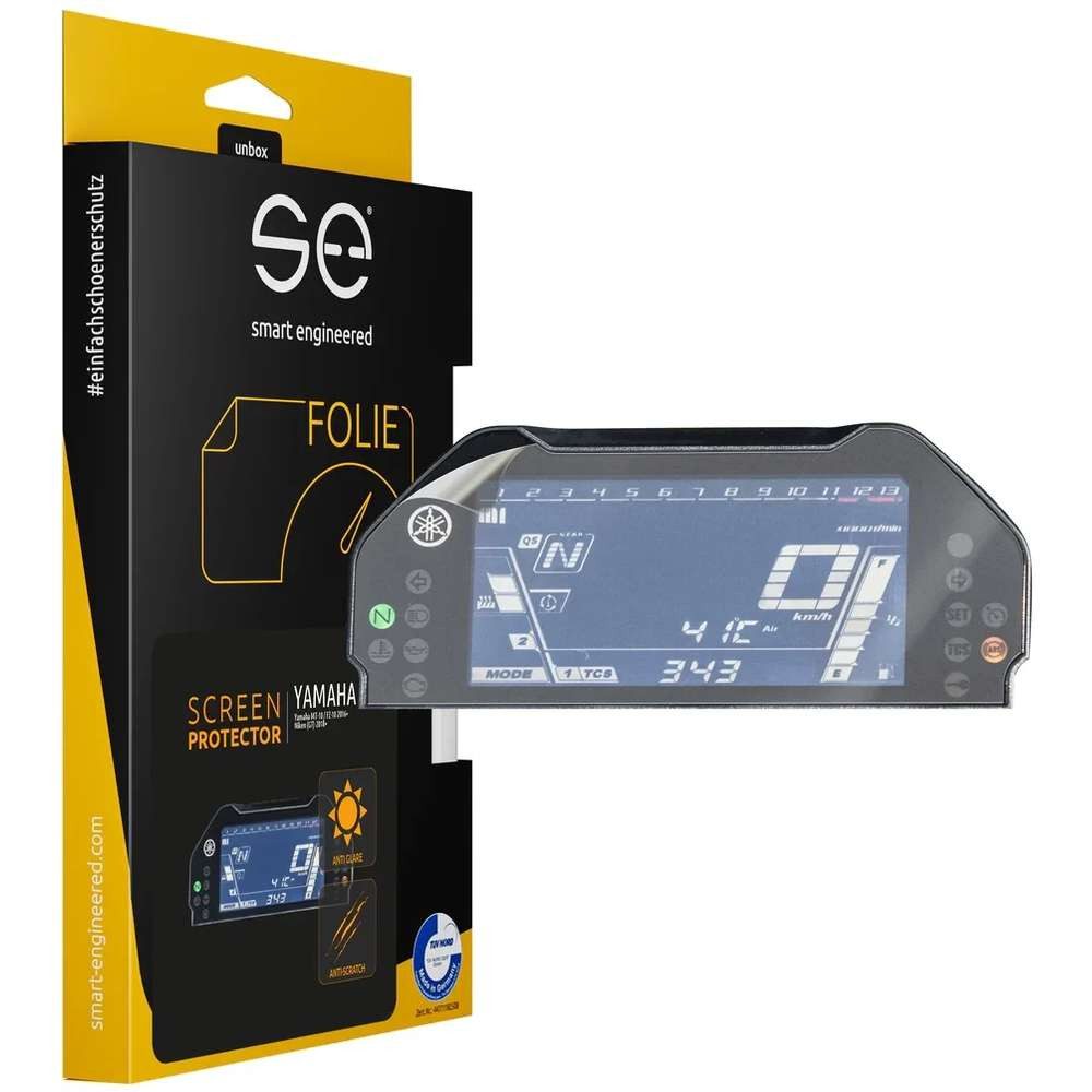 smart engineered Displayschutzfolie se 3D Cockpit Schutzfolie klar & entspiegelt (VPE 2) Yamaha MT-10