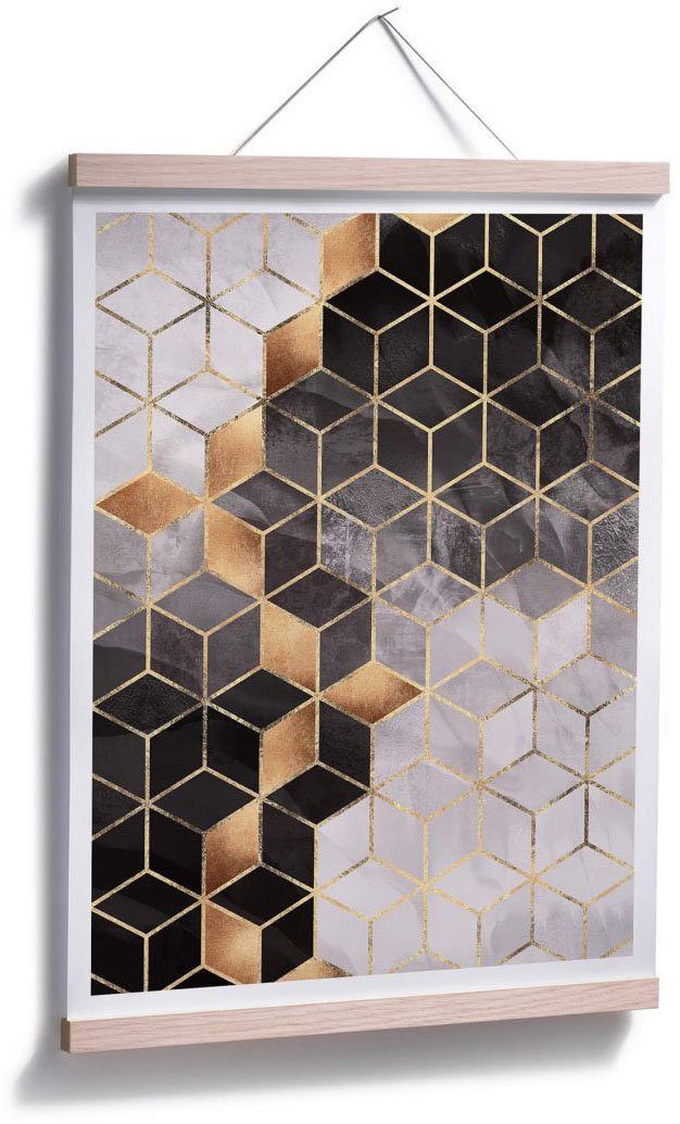 Smoky Schriftzug Poster Wall-Art St) Cubes, (1