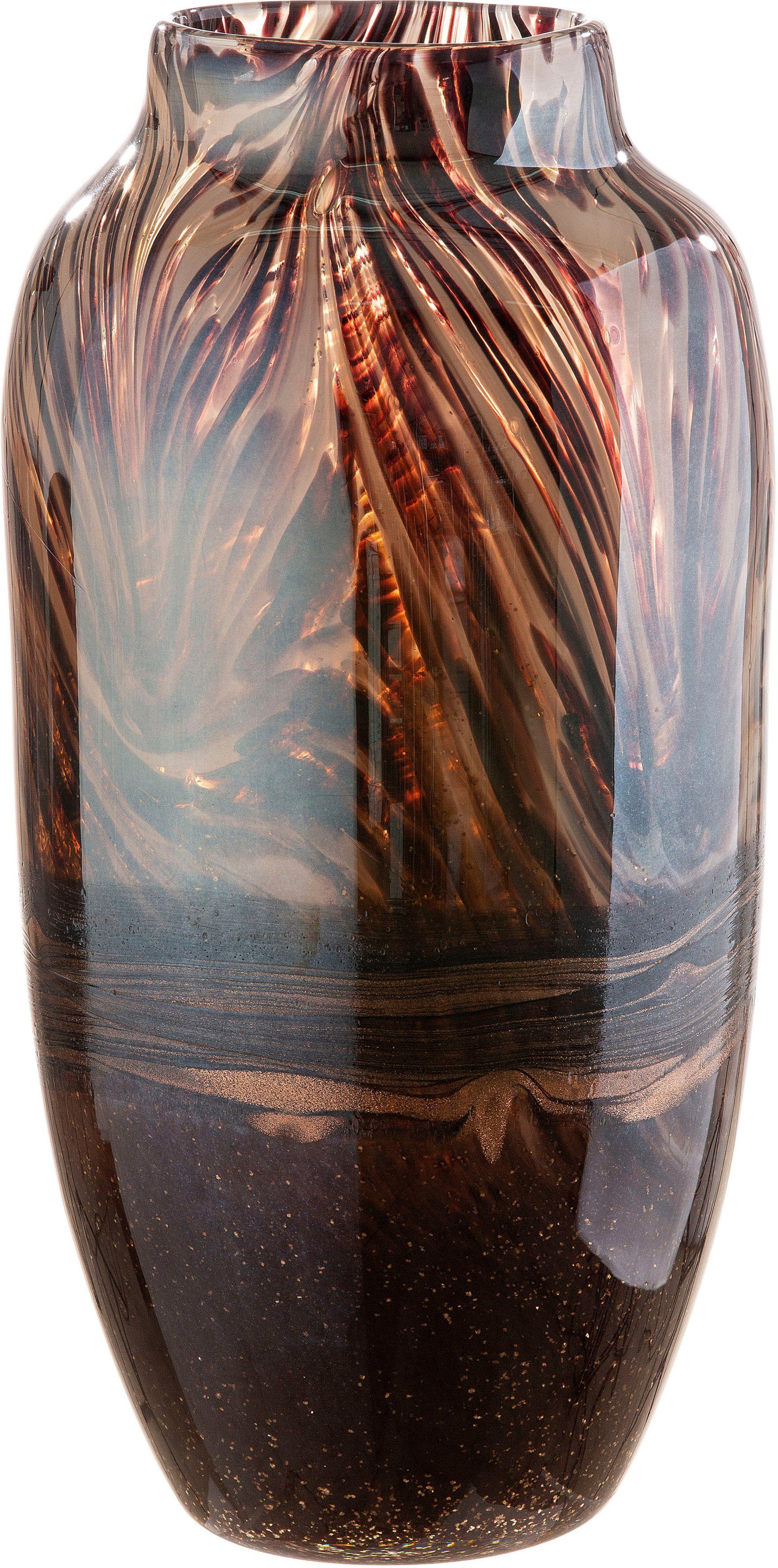 Casablanca by Gilde Tischvase Alessia (1 St), dekorative Vase aus Glas, Blumenvase