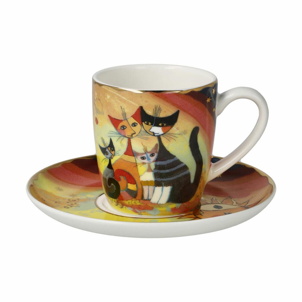 Goebel Espressotasse Rosina Wachtmeister Gatti in autunno, Fine Bone China