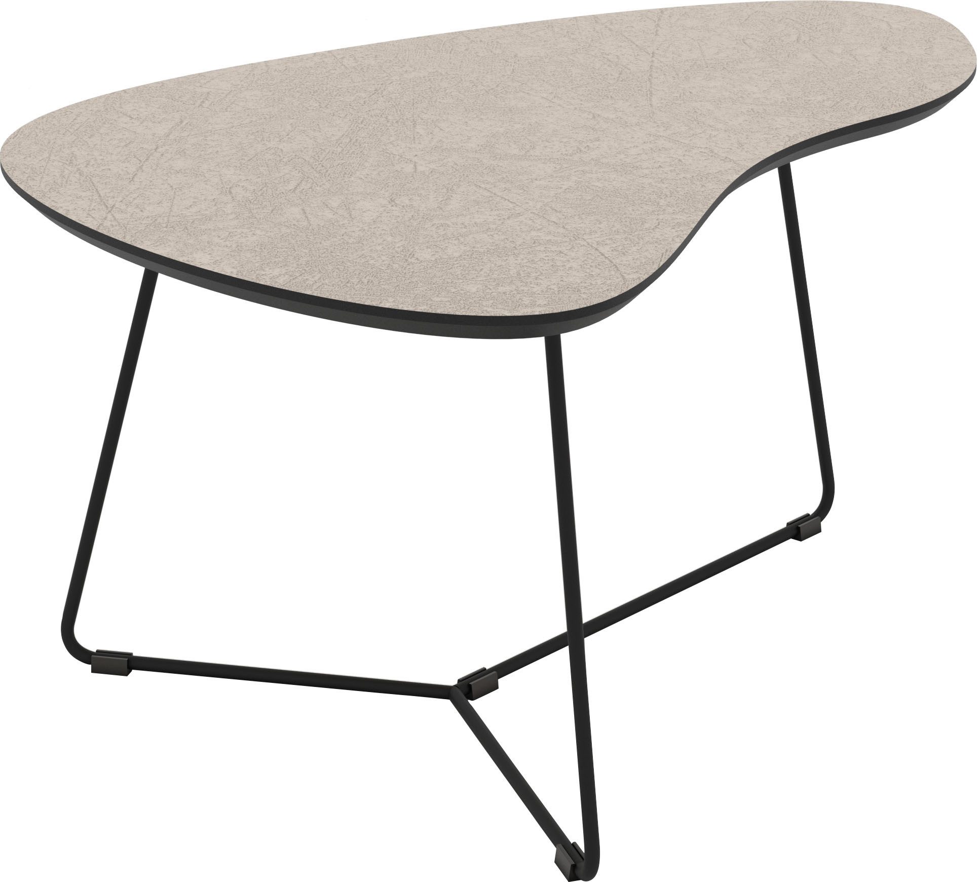 HELA Couchtisch PISA (Set, 2-St), 2er Set, Platten in Nierenform, gefräst, Schweizer Kante