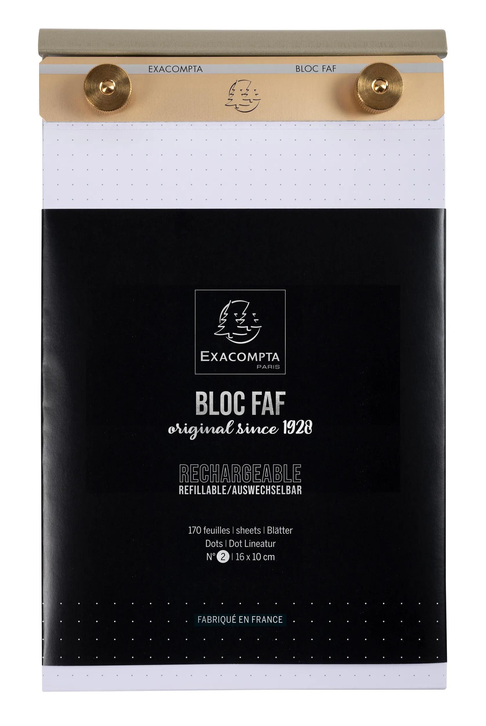 EXACOMPTA Notizheft Block FAF 16x10cm, Nr. 2 Dots - 12122E, FAF Block