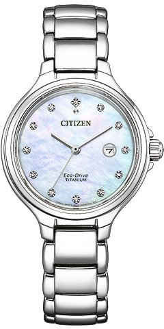 Citizen Titanuhr EW2680-84D, Armbanduhr, Damenuhr, Solar